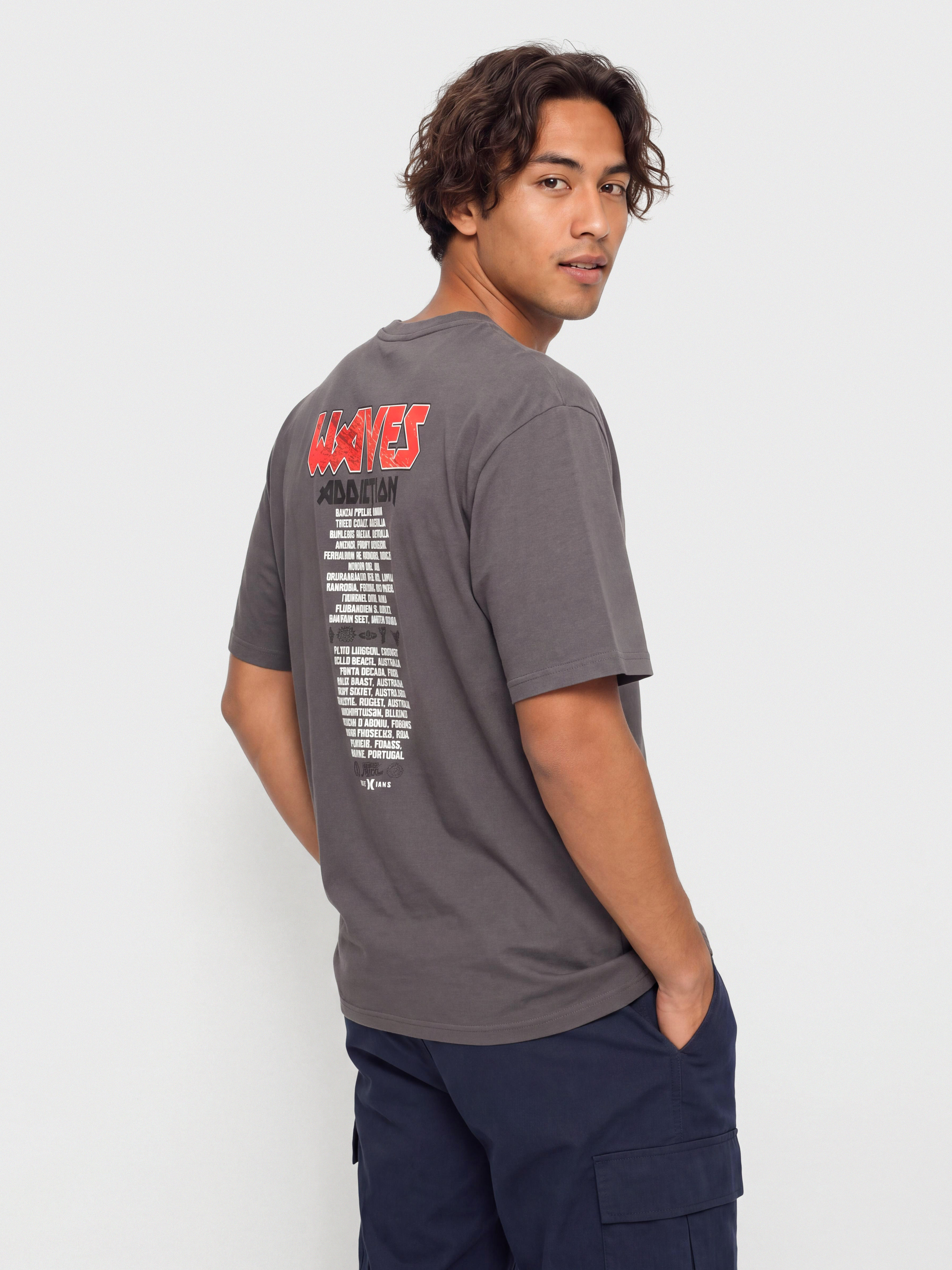 Hurley Wave Addiction Póló (dark stone grey)