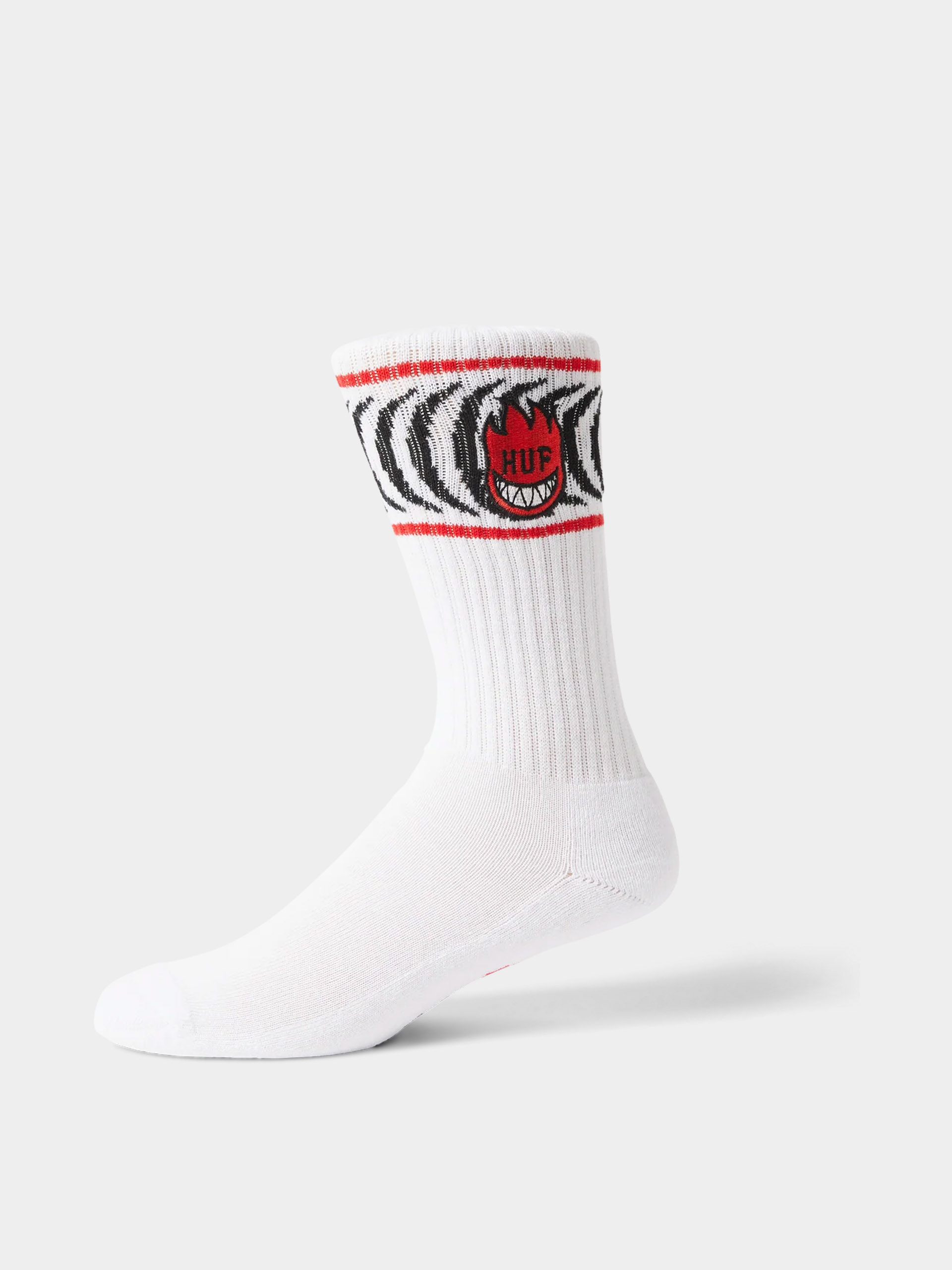 Zokni HUF X Spitfire Spiral (white)