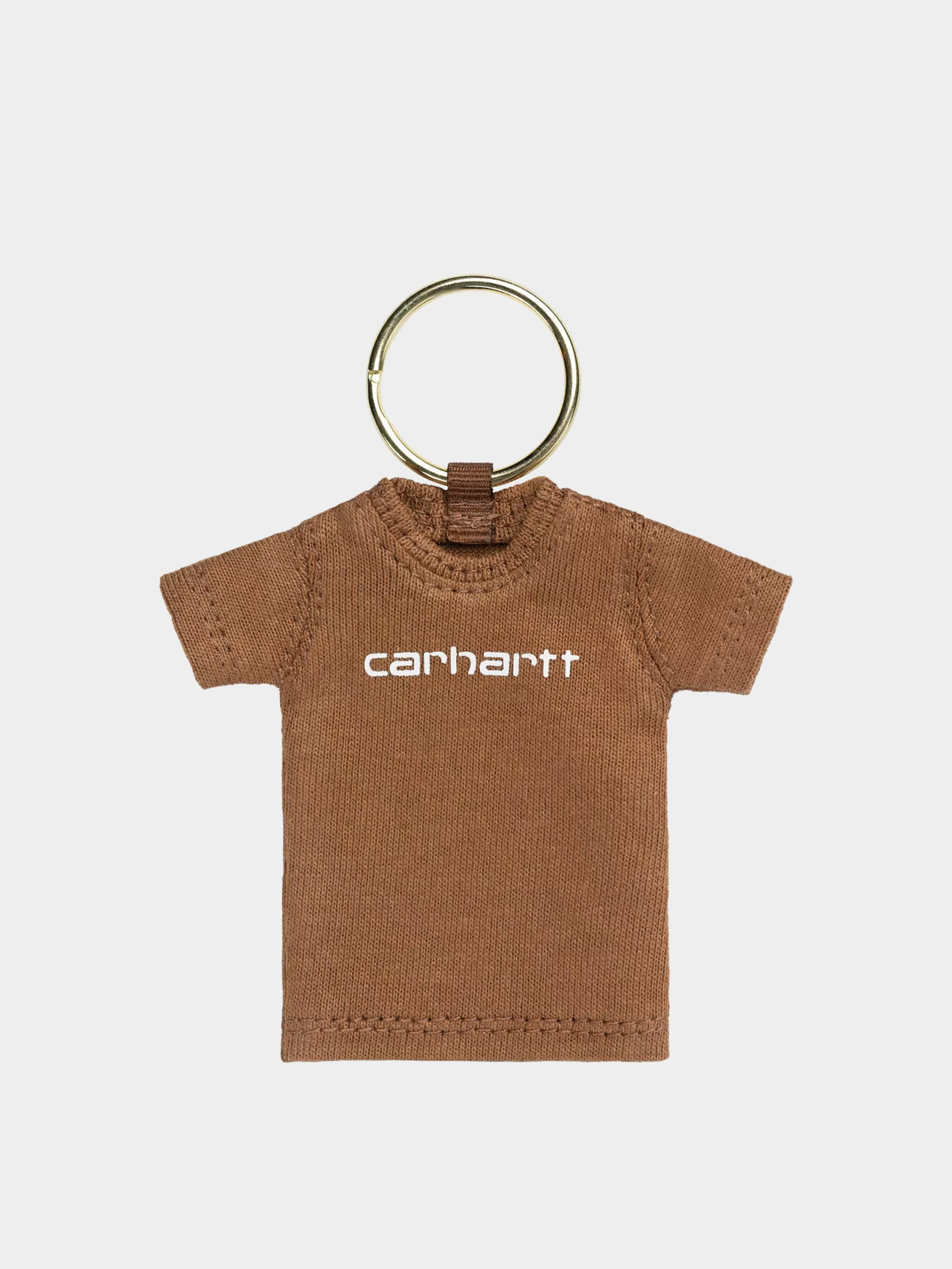 Kulcstartó Carhartt WIP Mini Script Keychain (hamilton brown)
