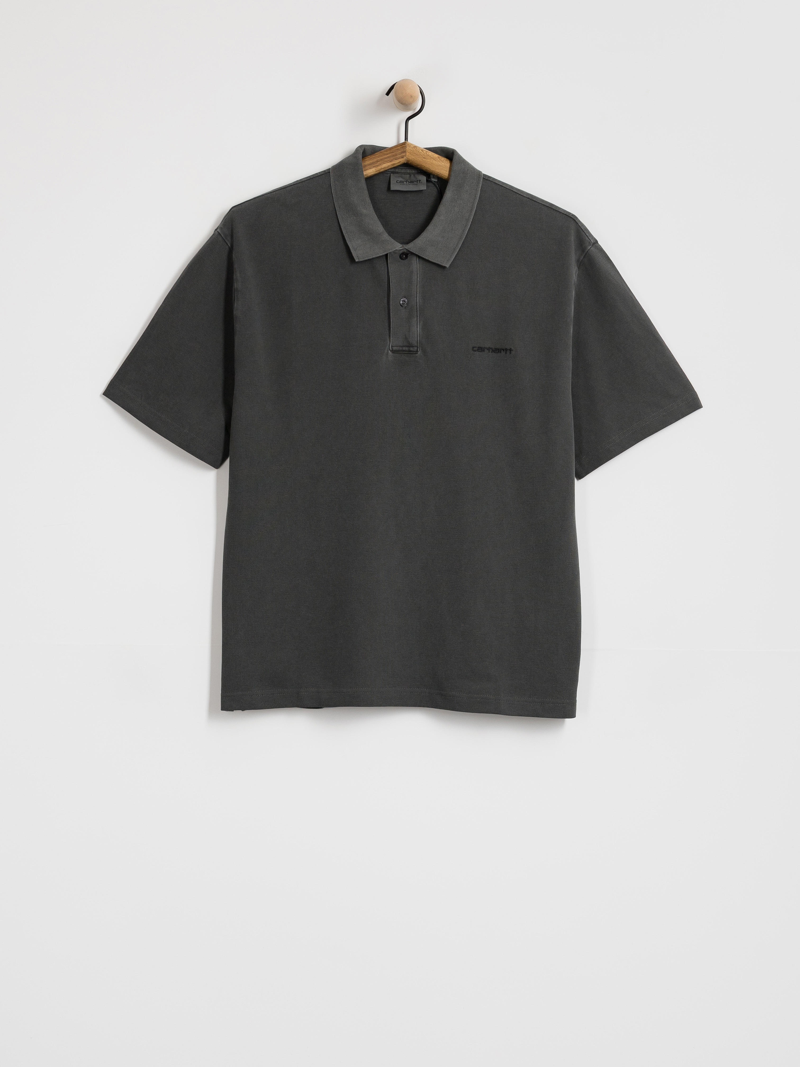 Pu00f3lu00f3 Carhartt WIP Wayne Polo (black/garment dyed)