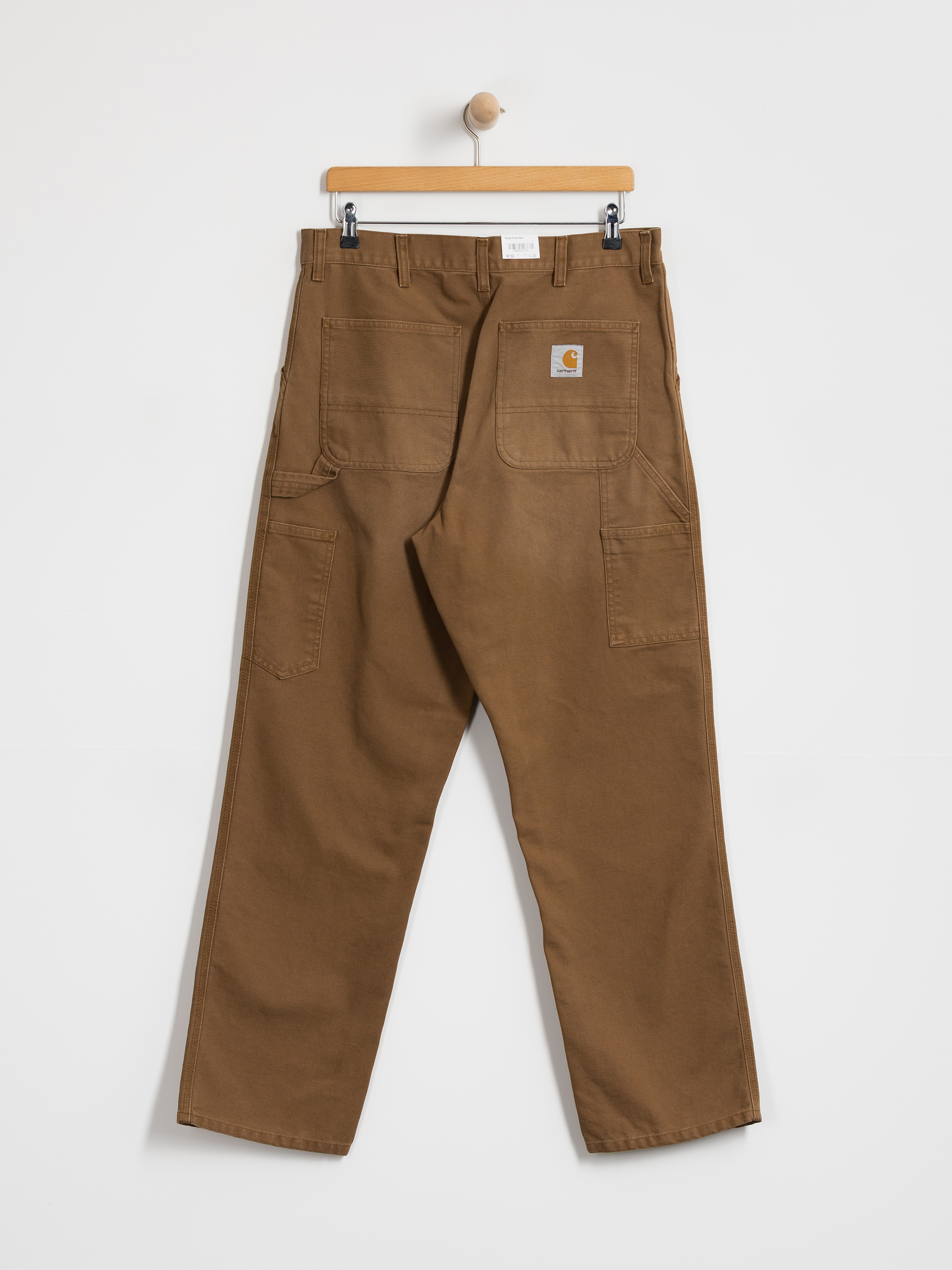 Kisnadrág Carhartt WIP Single Knee (wip h brown/stone canvas)