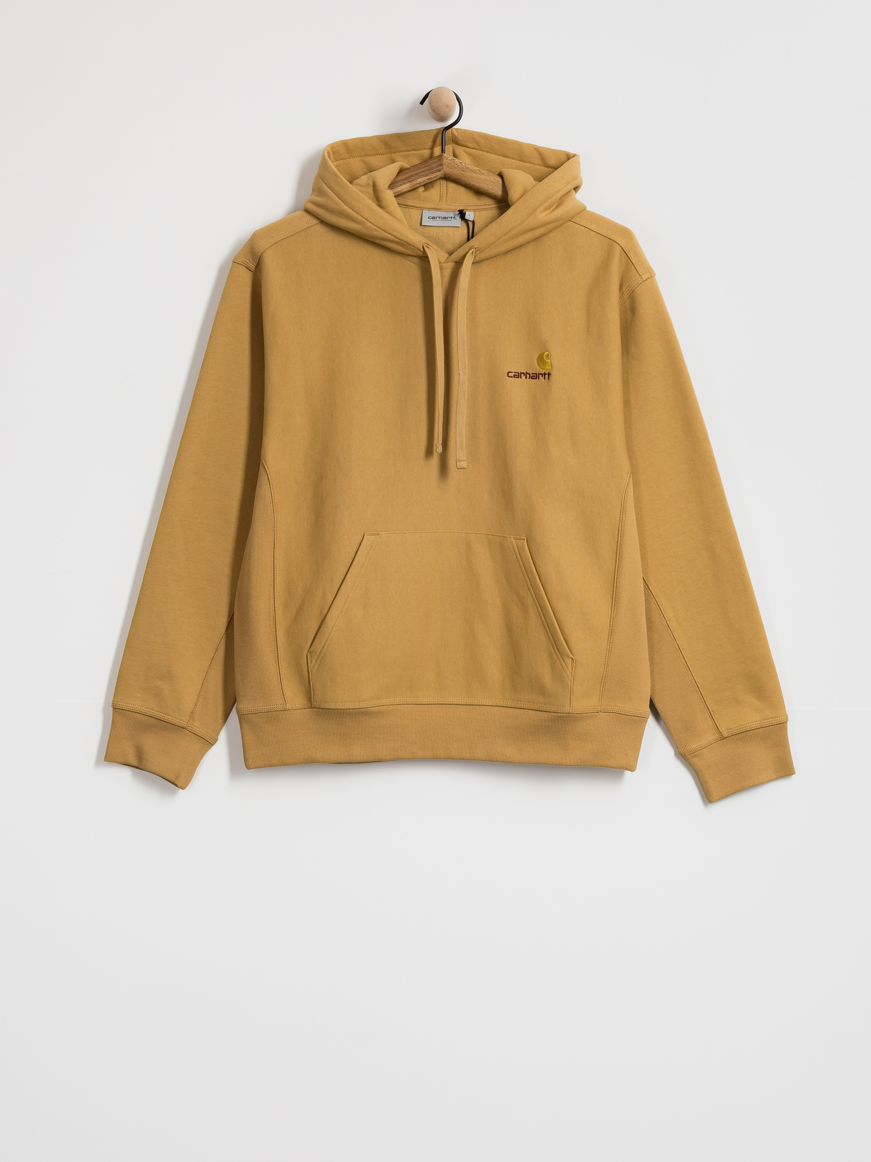 Kapucnis pulu00f3ver Carhartt WIP American Script HD (wip dusty h)