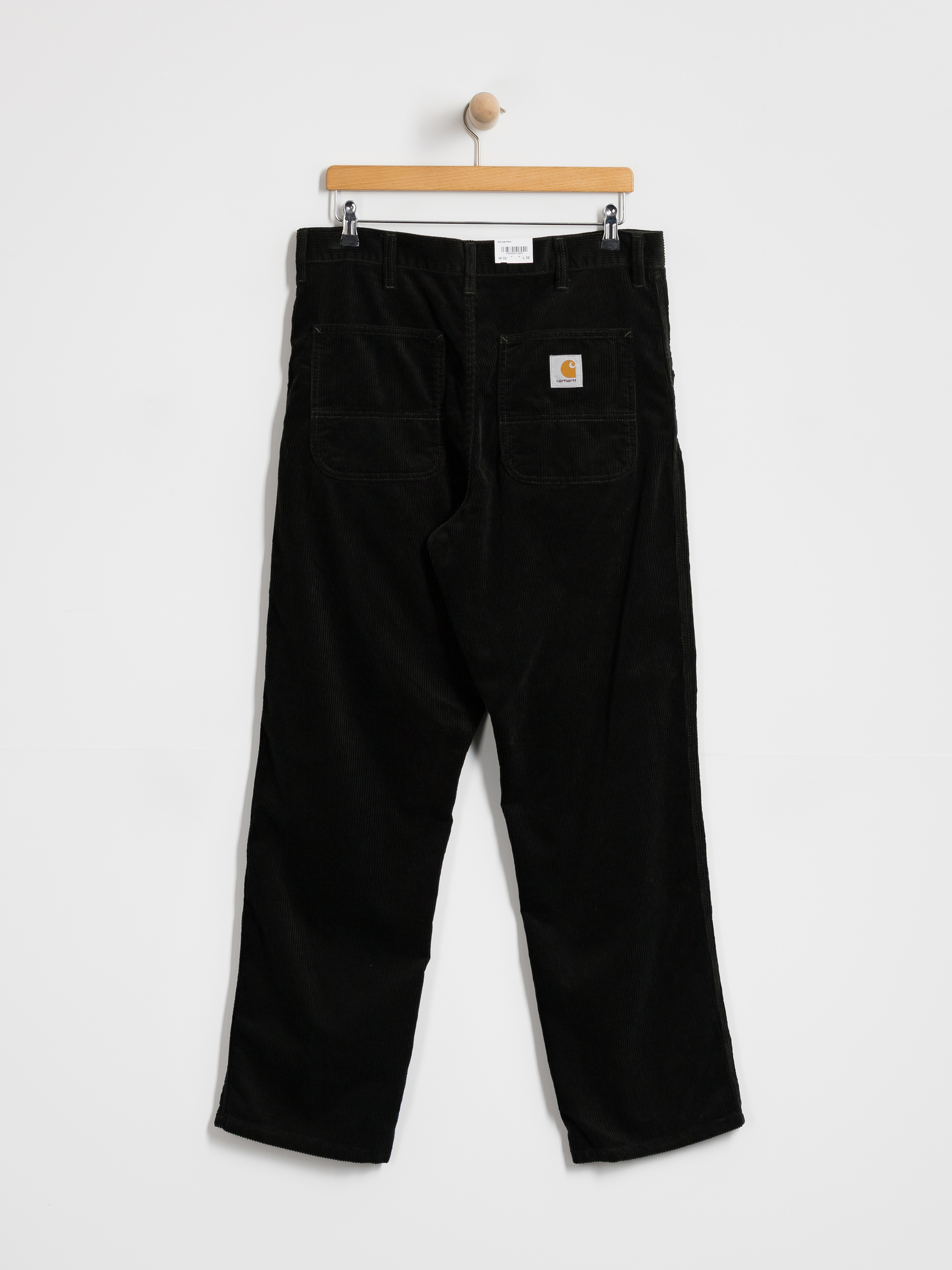 Kisnadrág Carhartt WIP Simple (raven/rinsed)