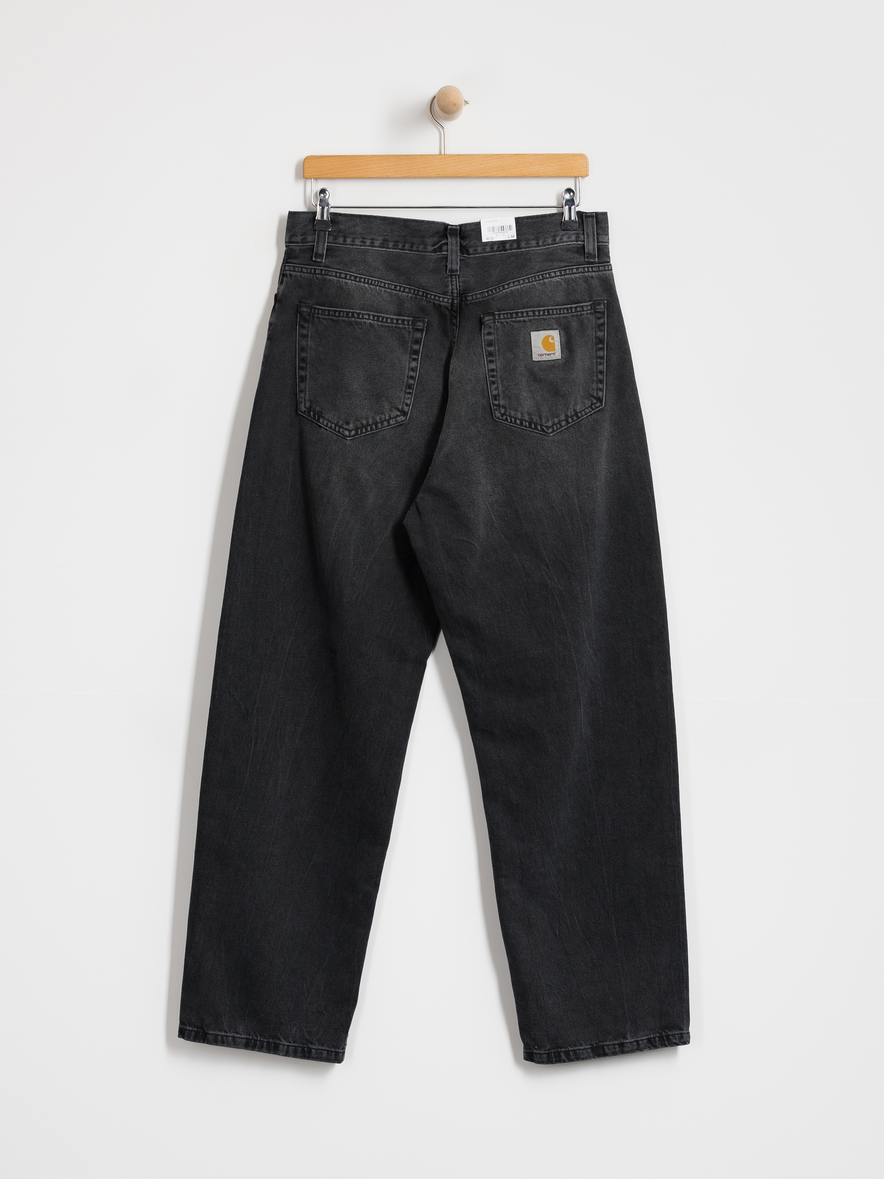 Kisnadrág Carhartt WIP Landon (black/marble used wash)