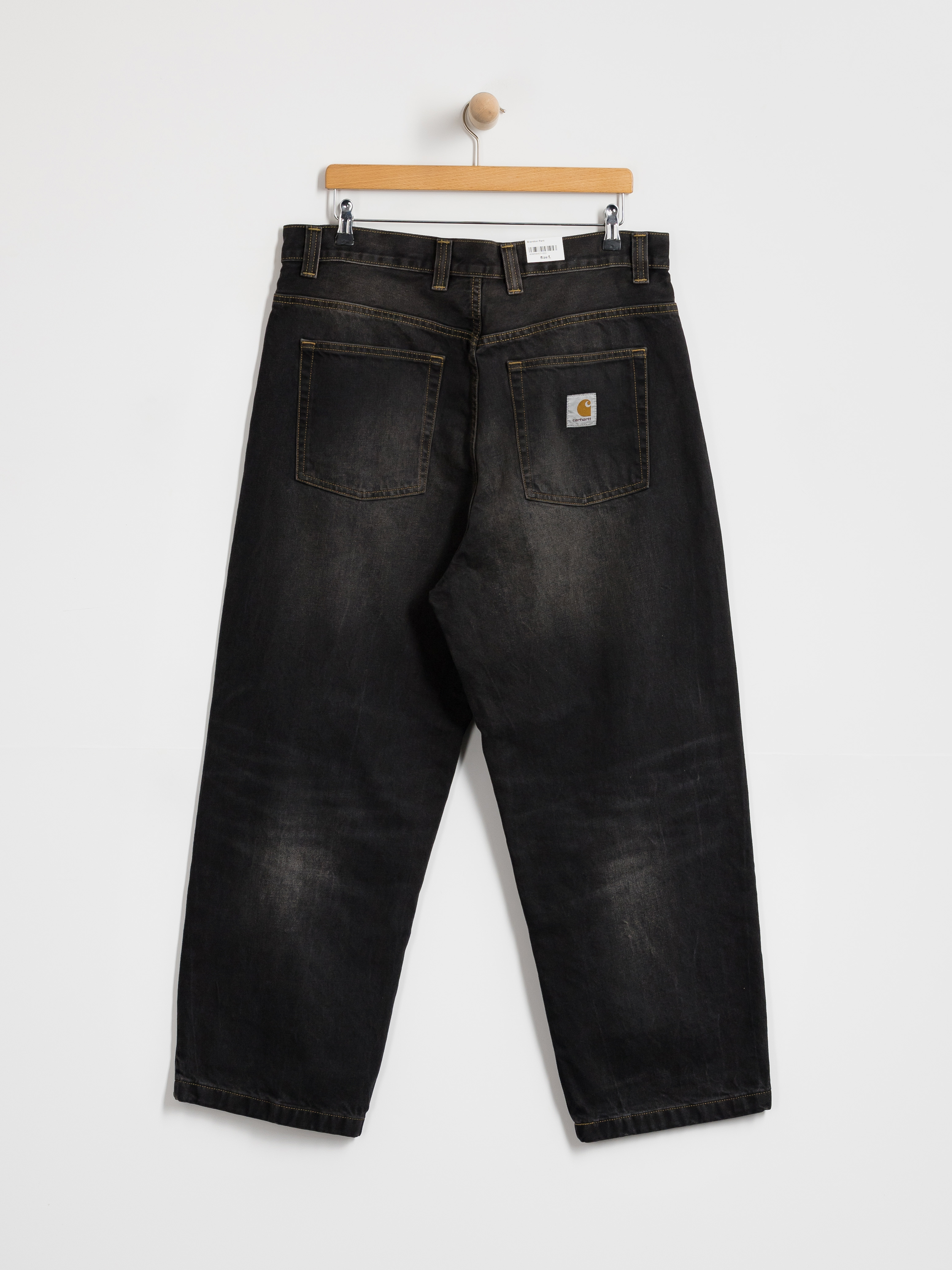 Kisnadrág Carhartt WIP Brandon (black/tobacco used wash)