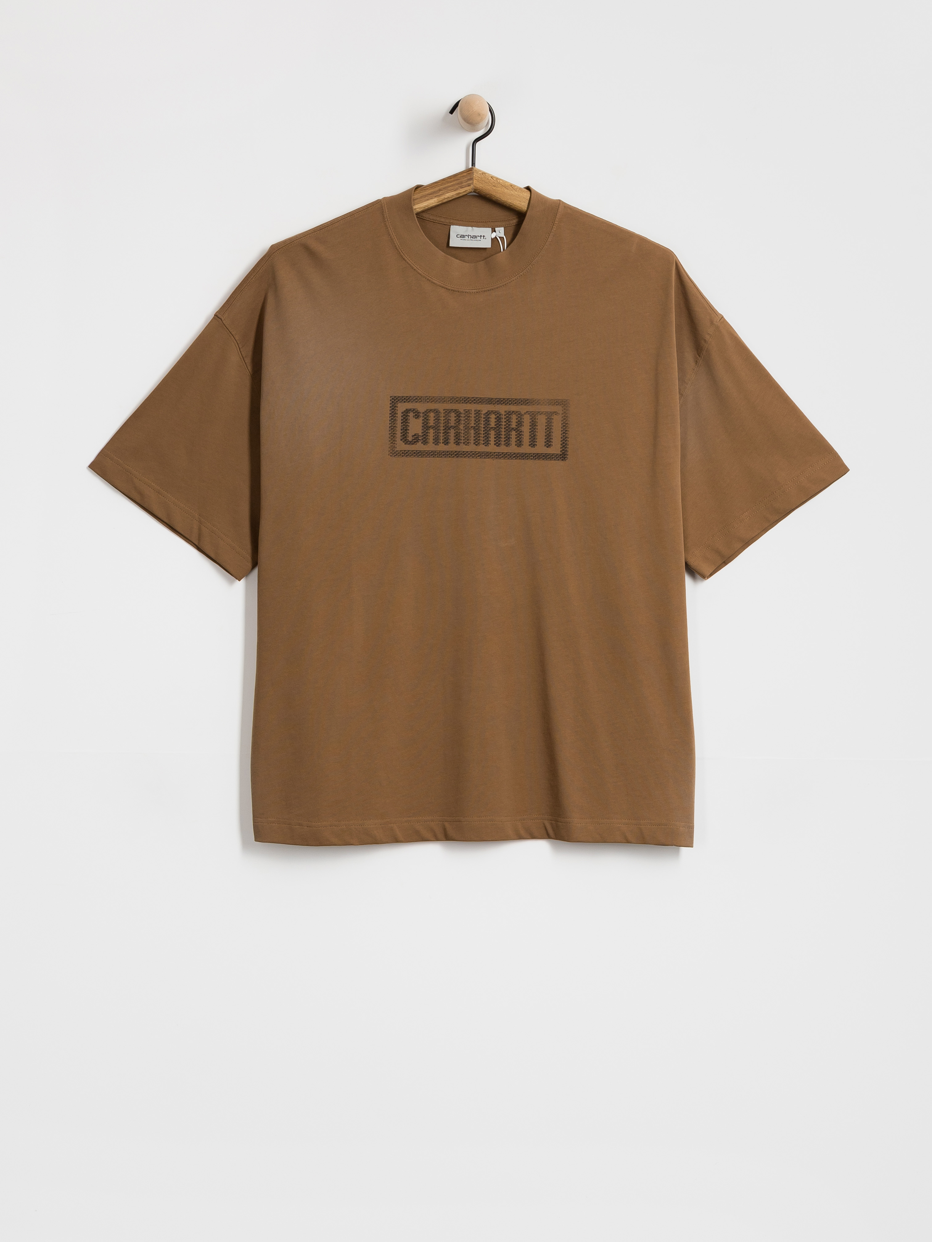 Póló Carhartt WIP Bricky Man (wip h brown/stone dyed)