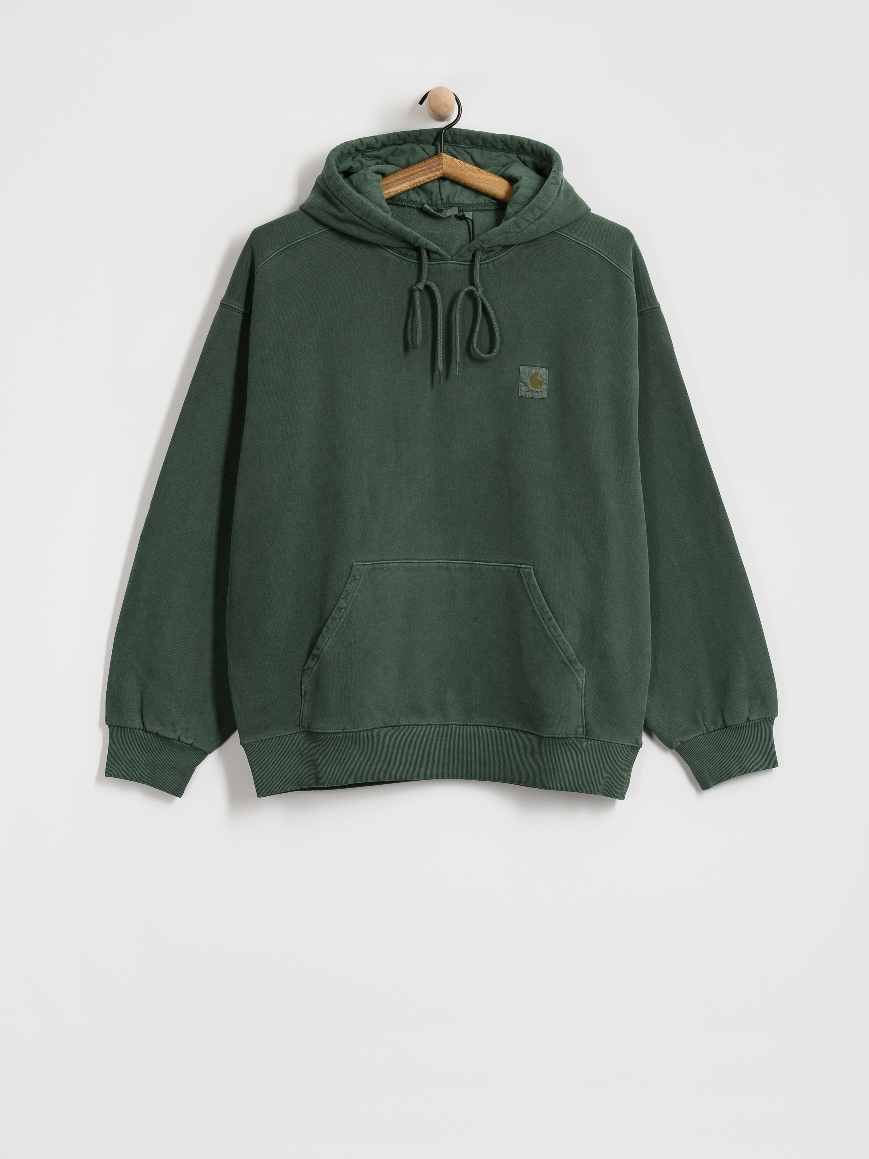 Kapucnis pulóver Carhartt WIP Vista HD (dark scarab/garment dyed)