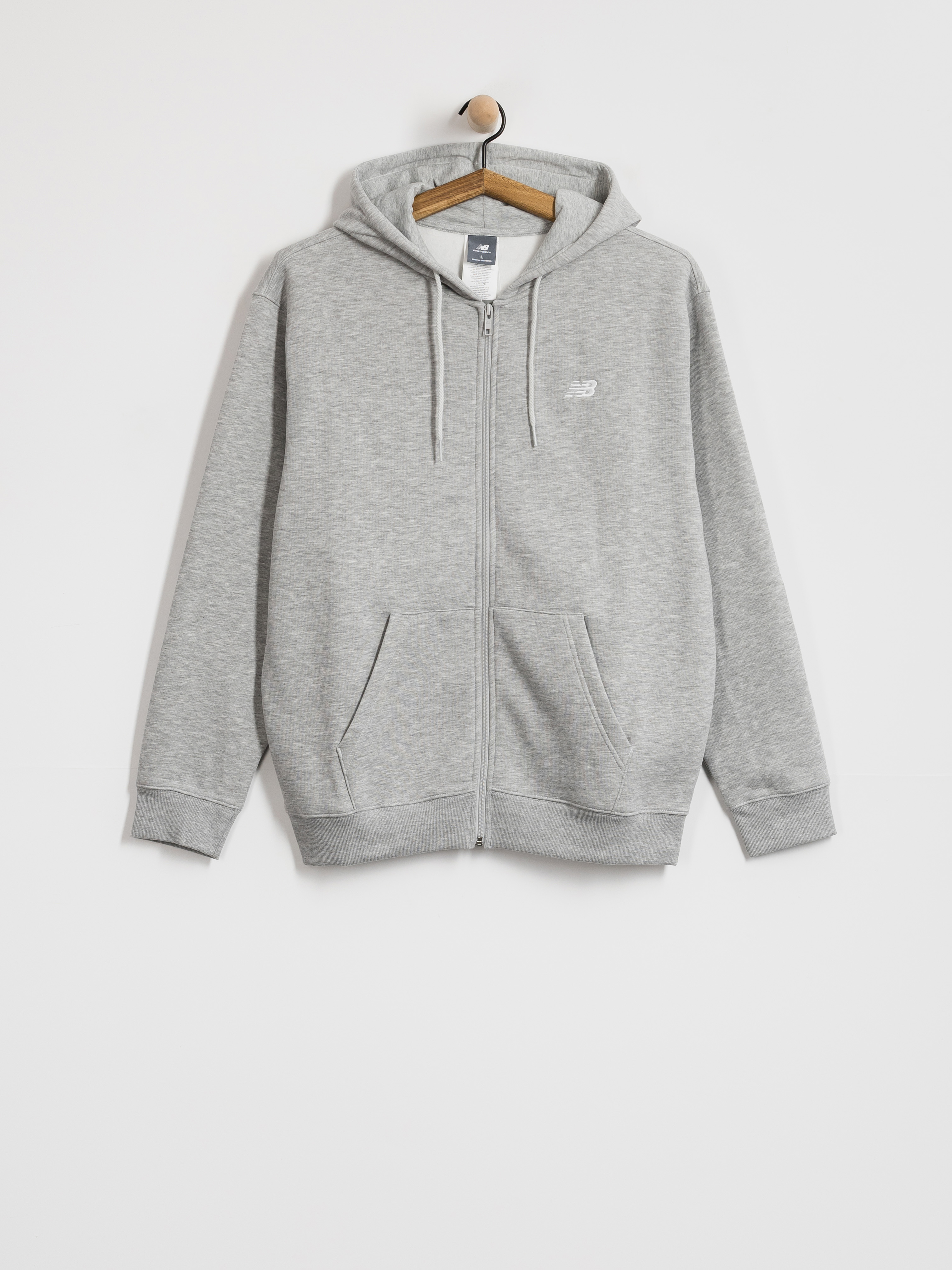 New Balance Sport Essentials Logo ZHD Kapucnis pulóver (athletic grey)