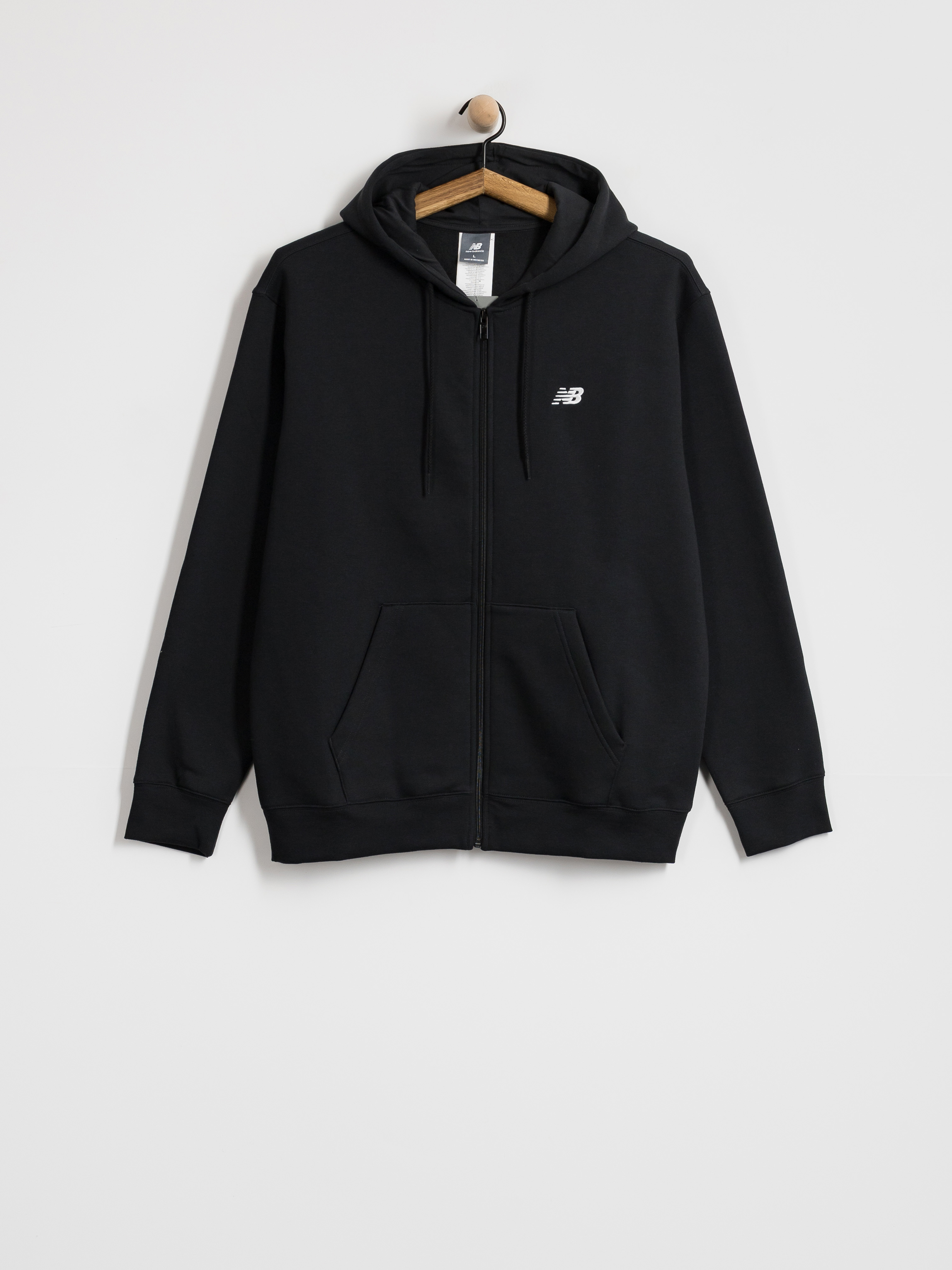 New Balance Sport Essentials Logo ZHD Kapucnis pulóver (black)