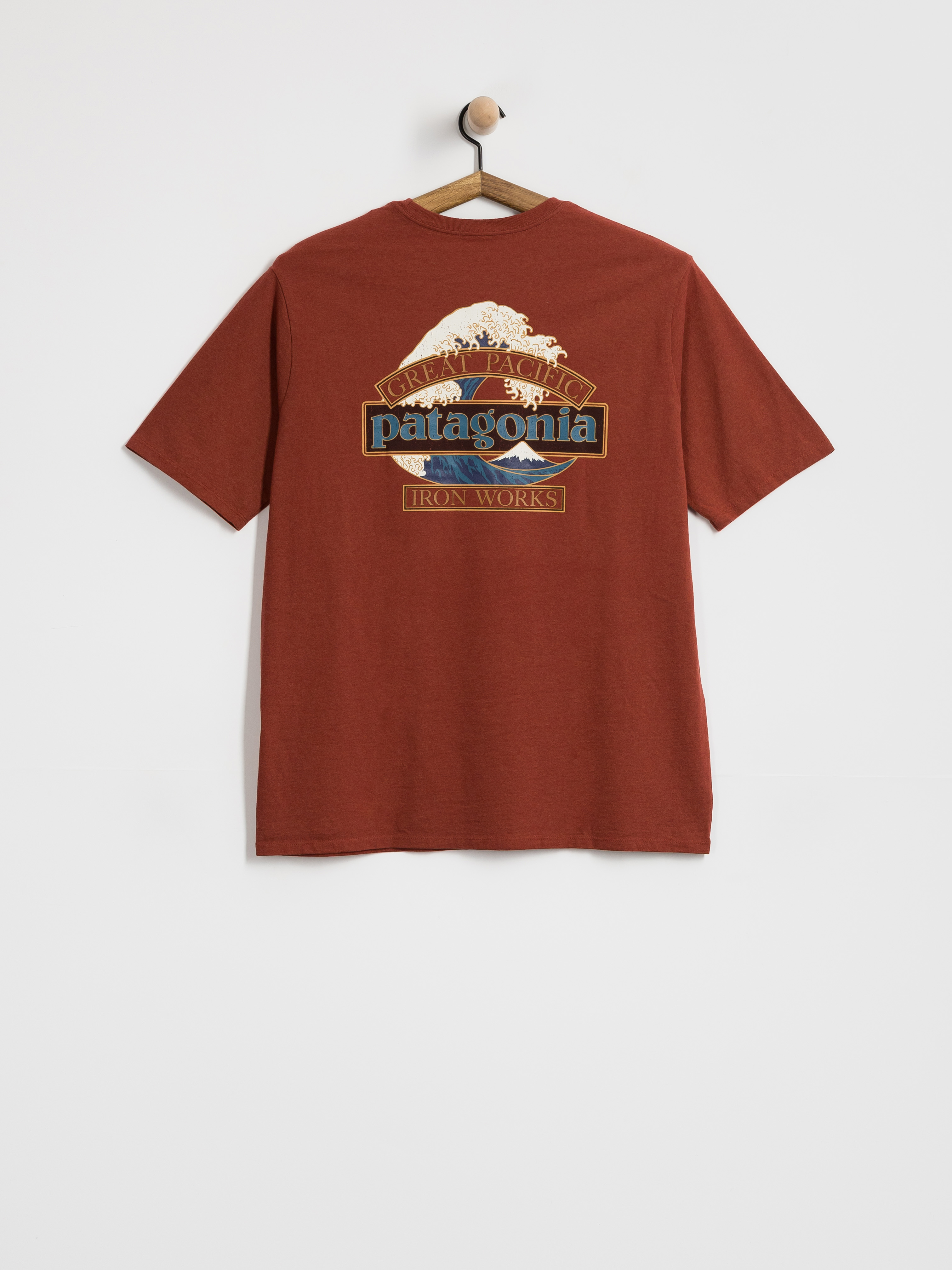 Patagonia Great Waves Responsibili Póló (rusty red)