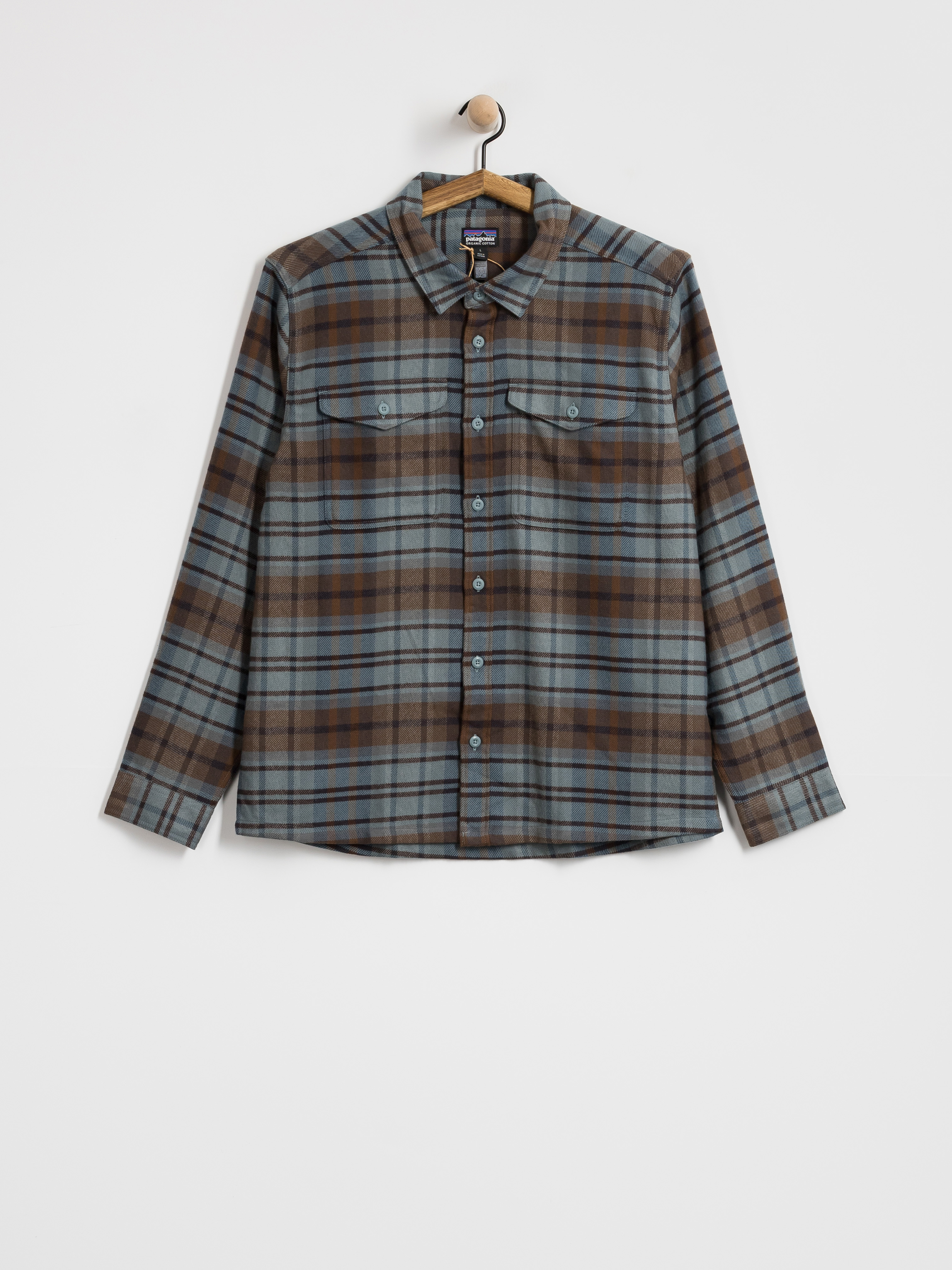 Patagonia Fjord Flannel Ing (rising storm blue sage)