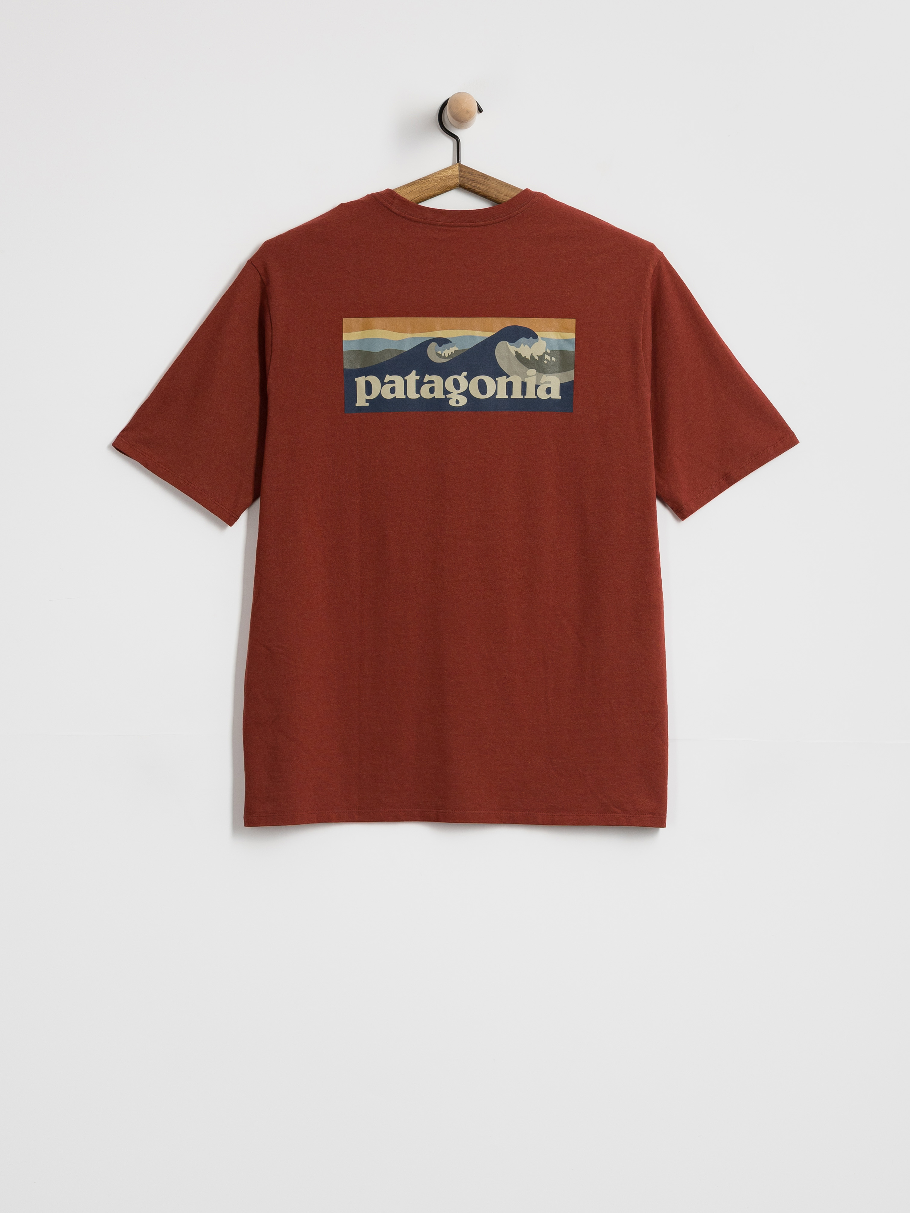 Patagonia Boardshort Logo Pocket Responsibili Póló (rusty red)