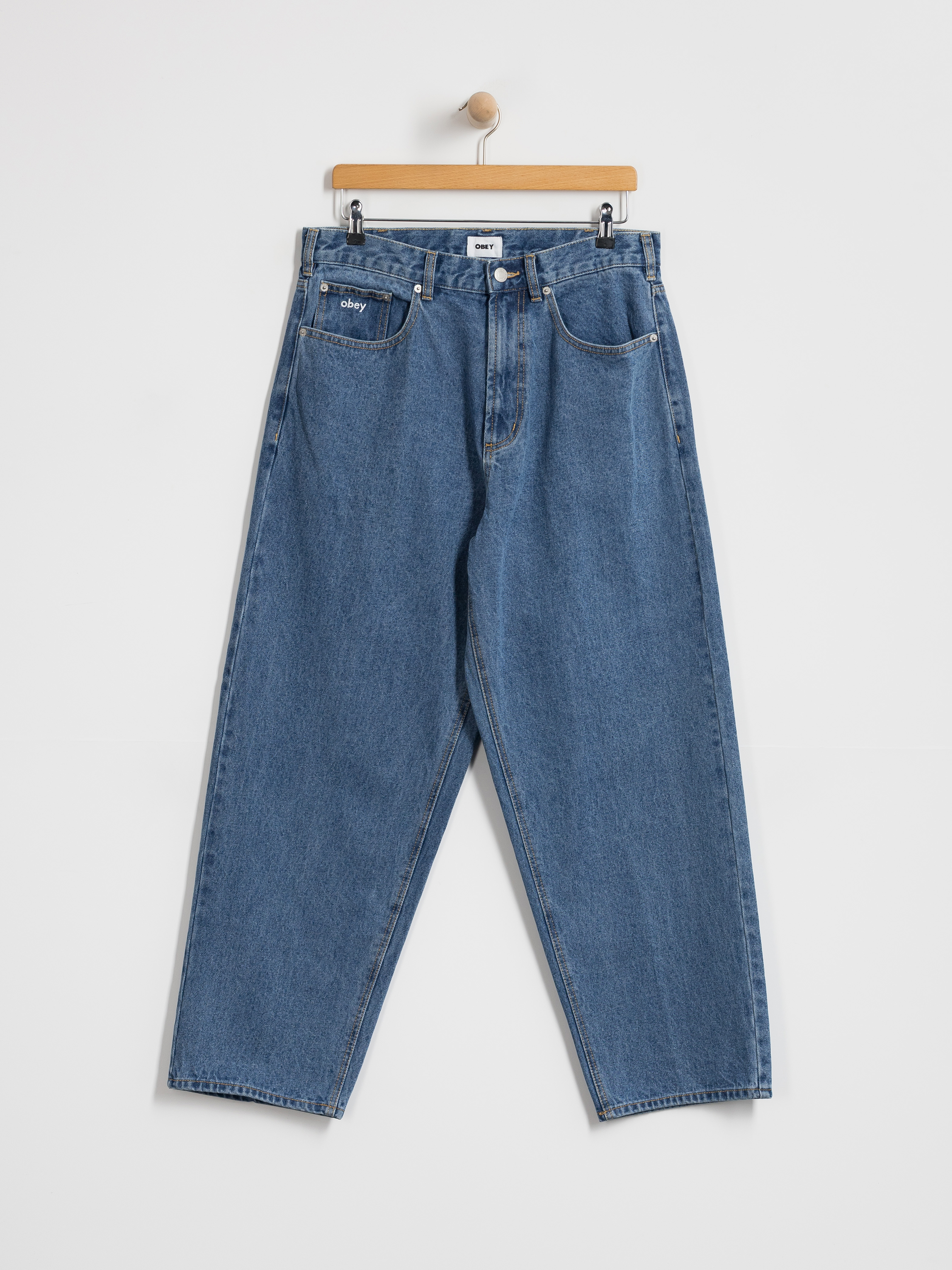 OBEY Bigwig Baggy Denim Kisnadrág (light indigo classic)