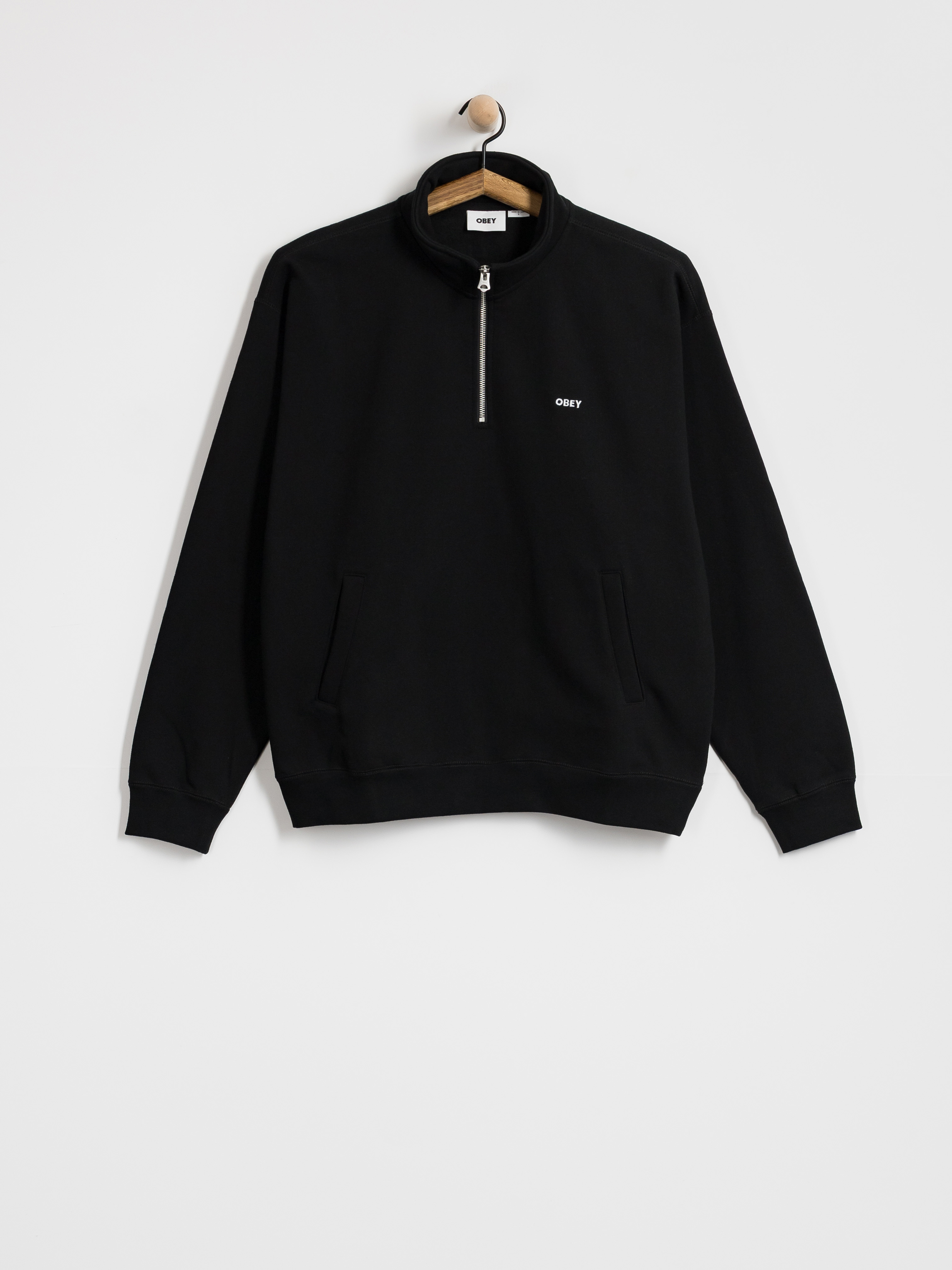 OBEY Established Works Bold Mockneck Pulóver