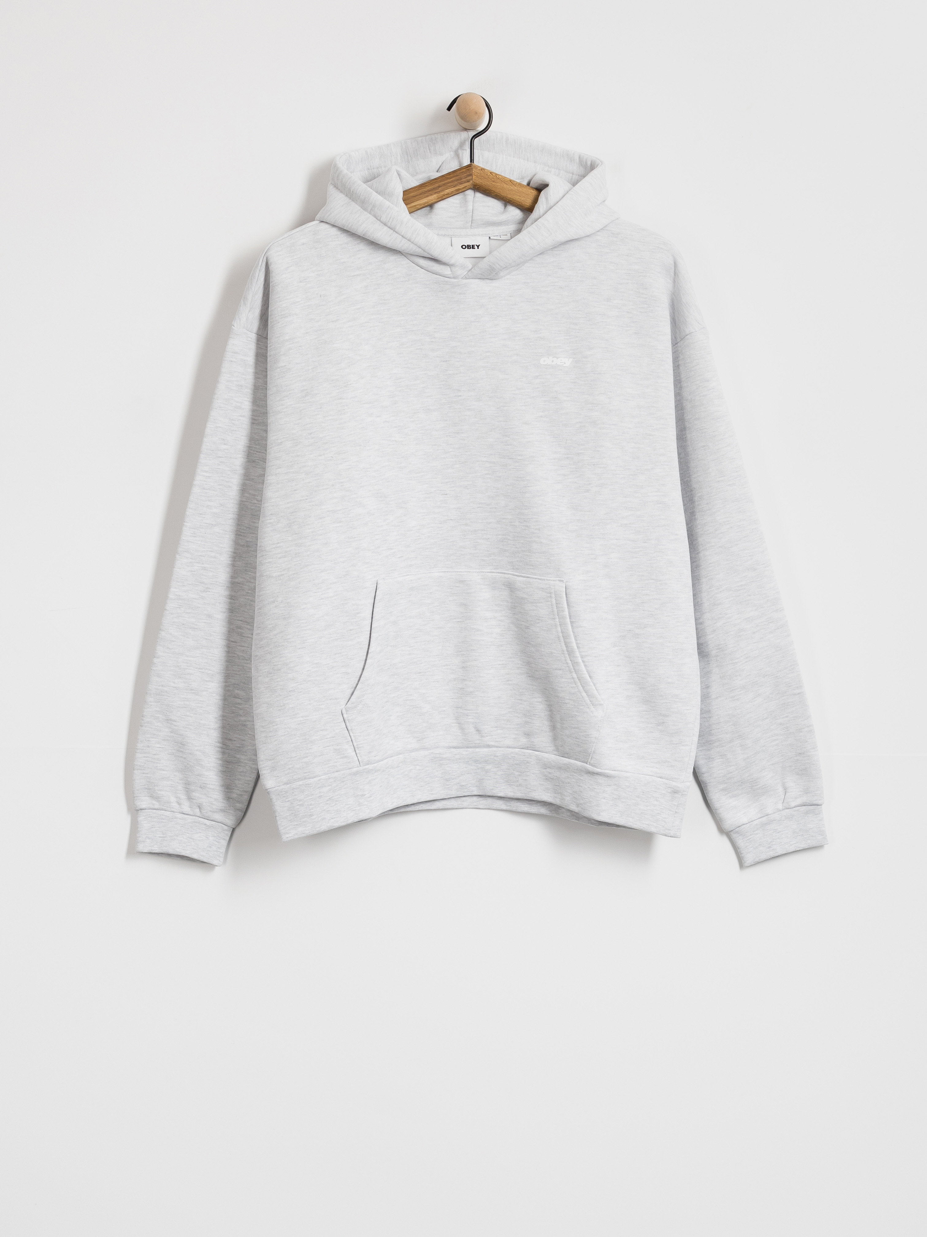 OBEY Intercontinental Extra HD Kapucnis pulóver (ash grey)