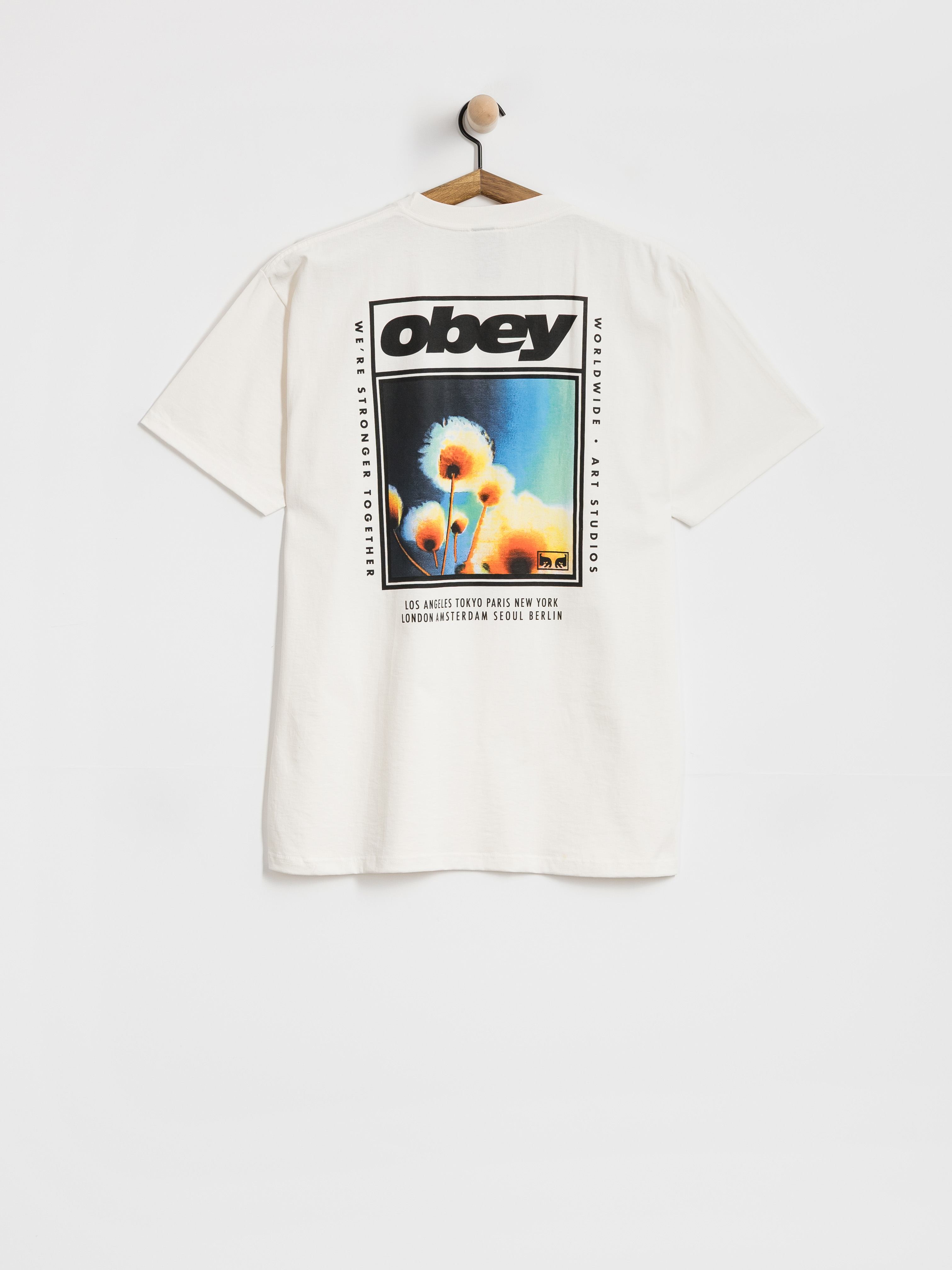 OBEY Stronger Together Póló (vintage white)