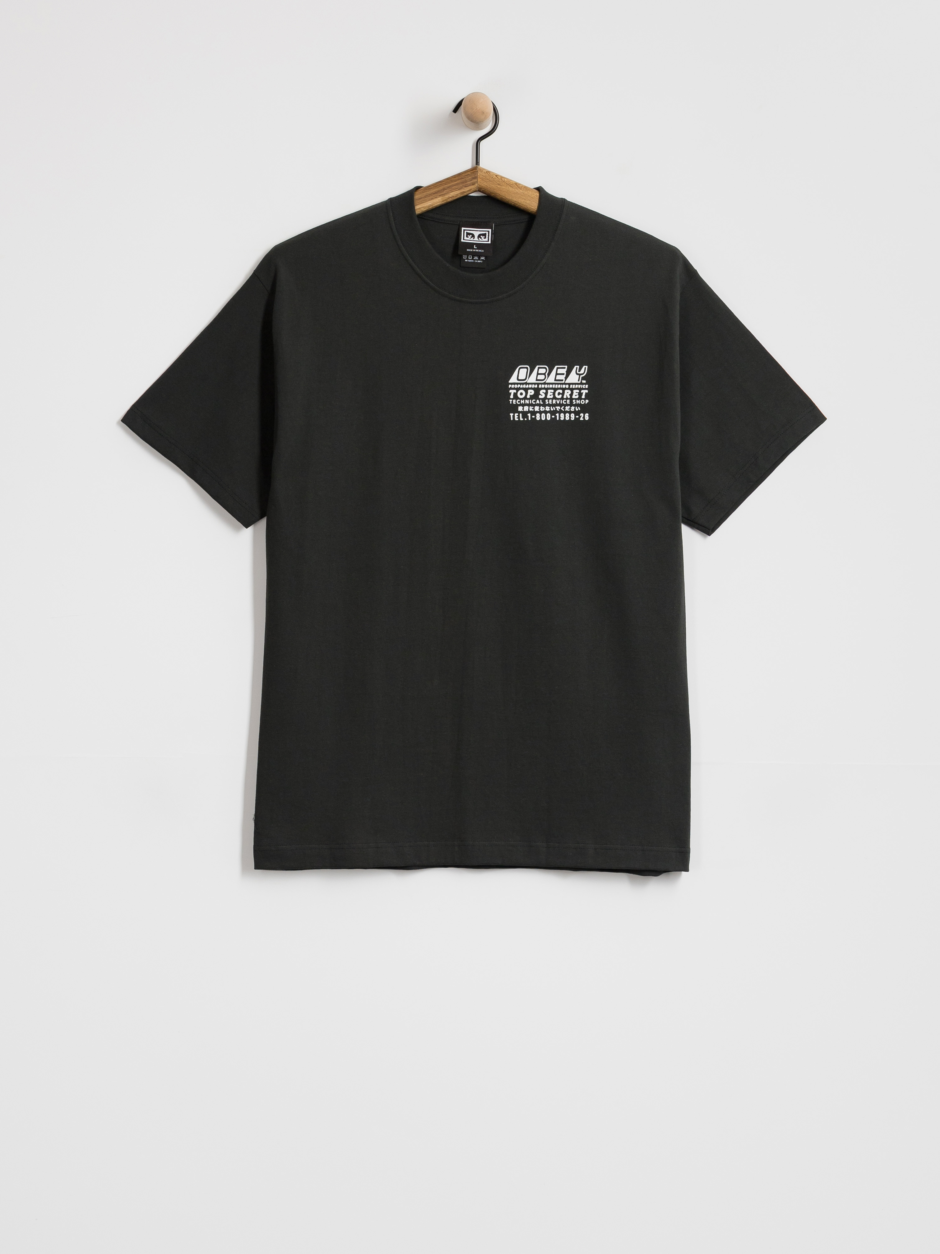 OBEY Top Secret Póló (vintage black)