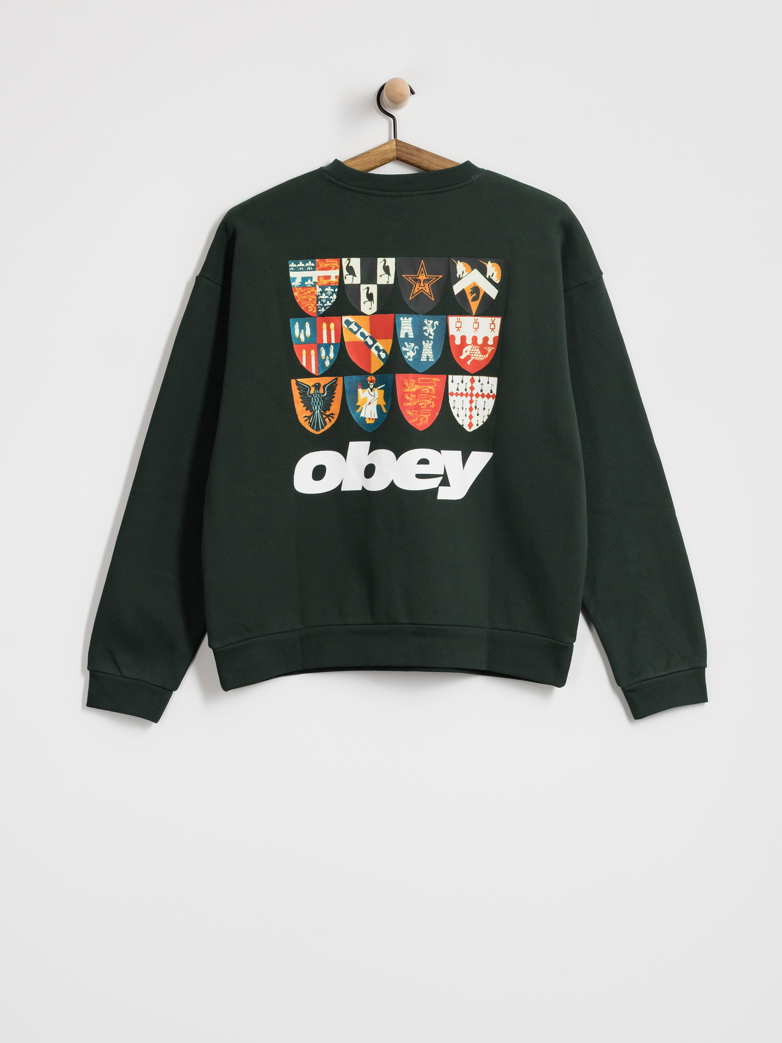 OBEY Shields Extra Heavy Pulóver (green gables)