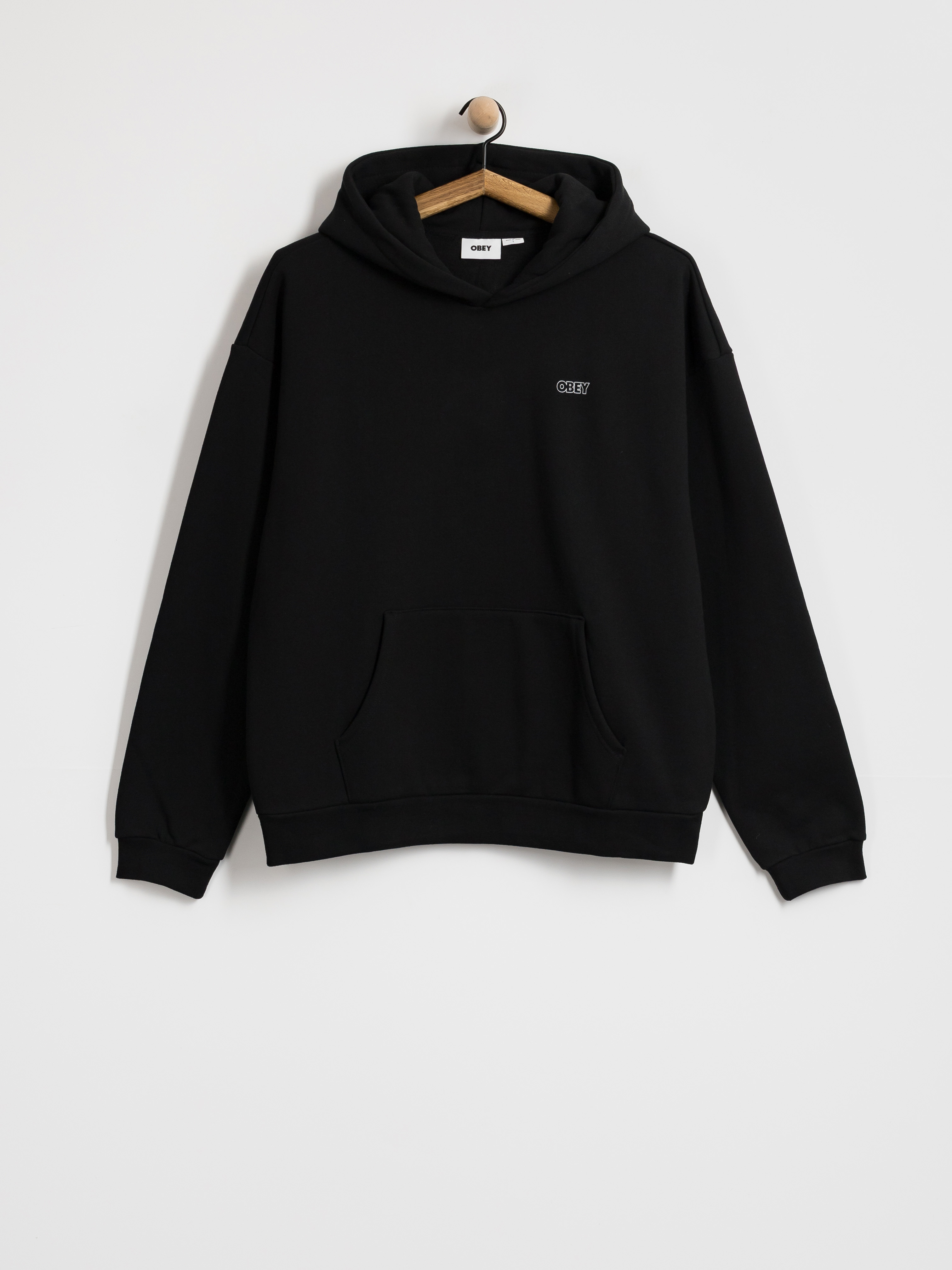 OBEY Treble Extra Heavy HD Kapucnis pulóver (black)