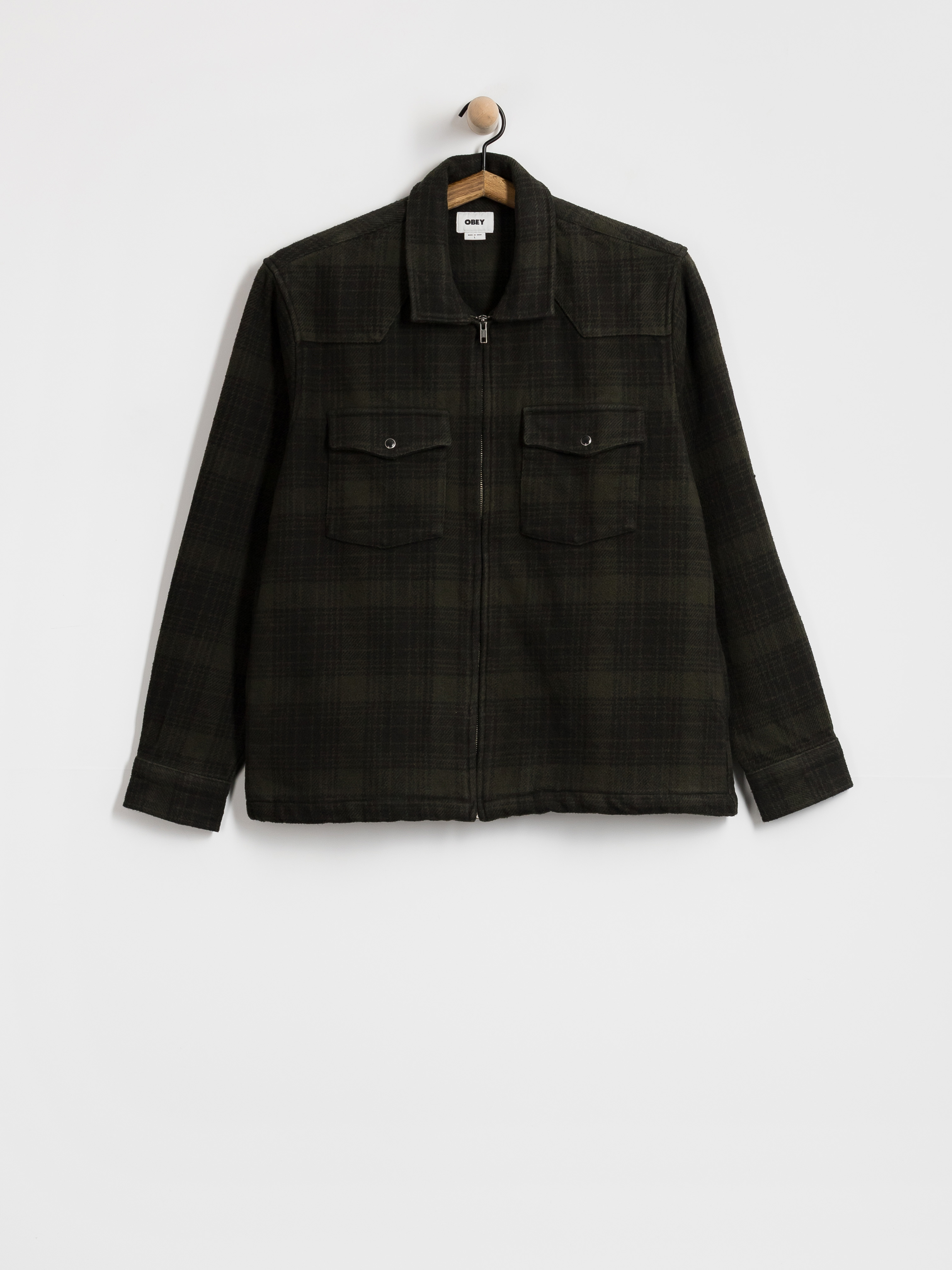 OBEY Willie Zip Shirt Dzseki (rosin multi)