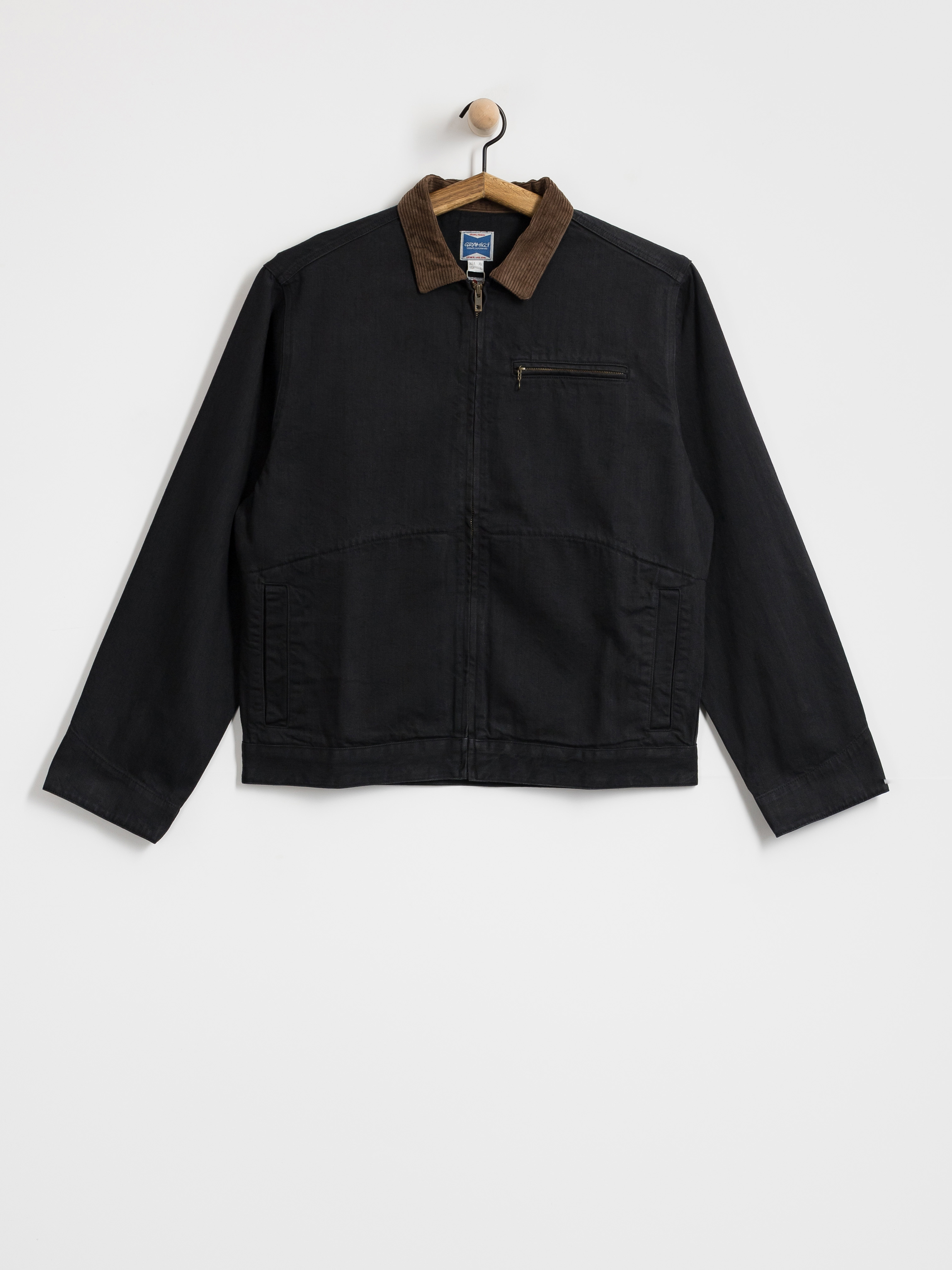 Gramicci Japanese Denim Trucker Dzseki (true black)