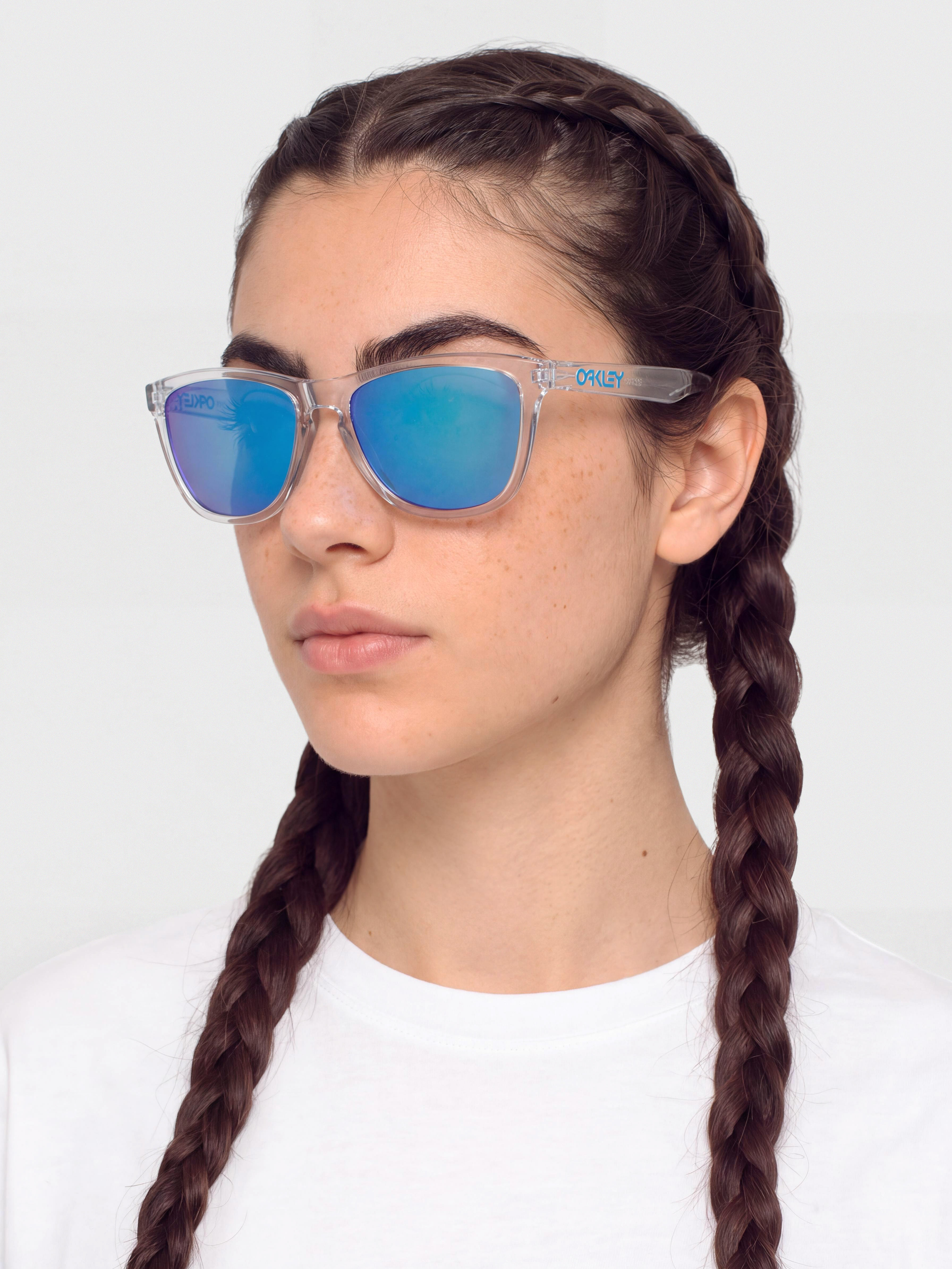 Oakley Frogskins Napszemüvegek (crystal clear/prizm sapphire)
