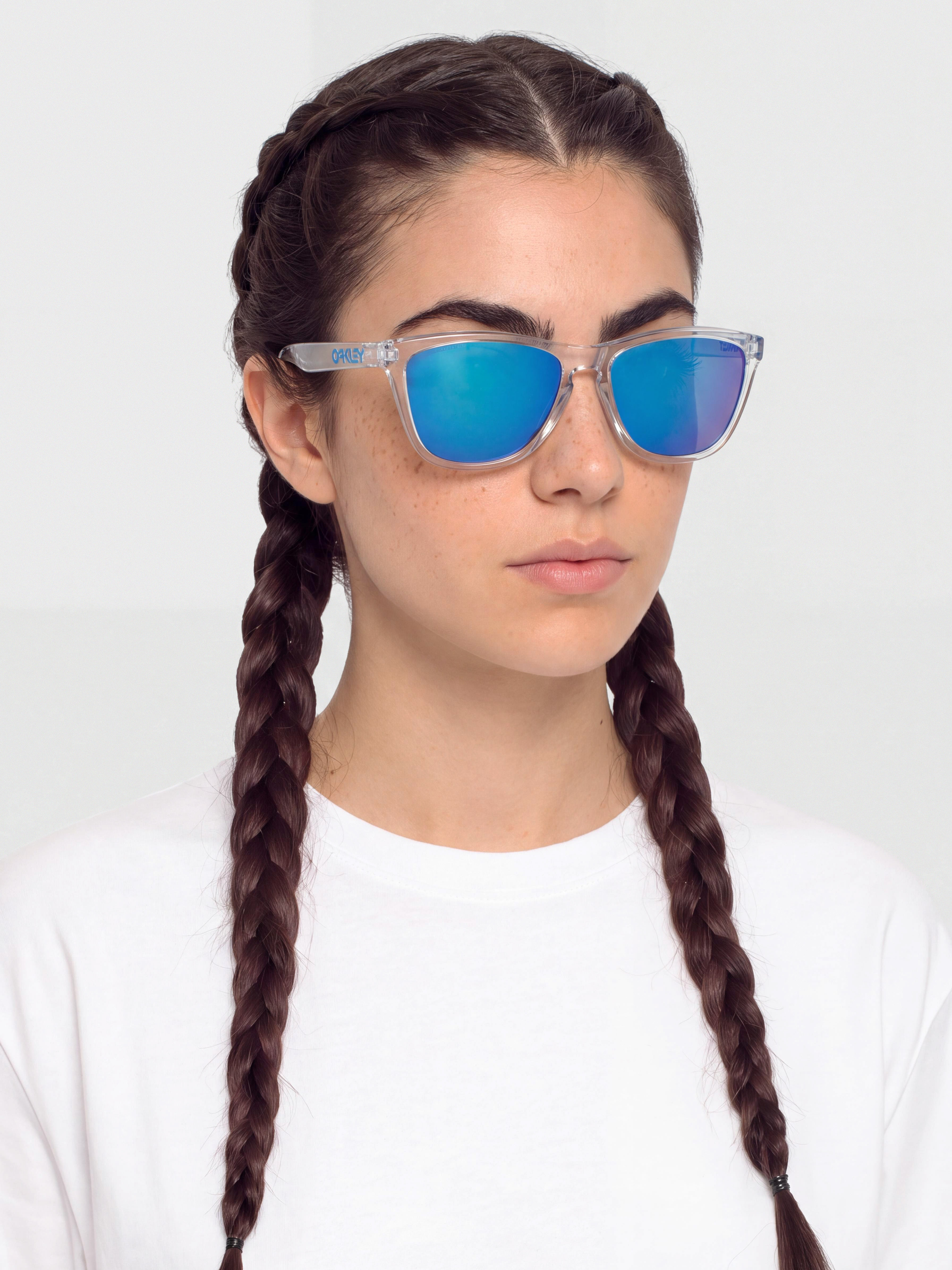 Oakley Frogskins Napszemüvegek (crystal clear/prizm sapphire)