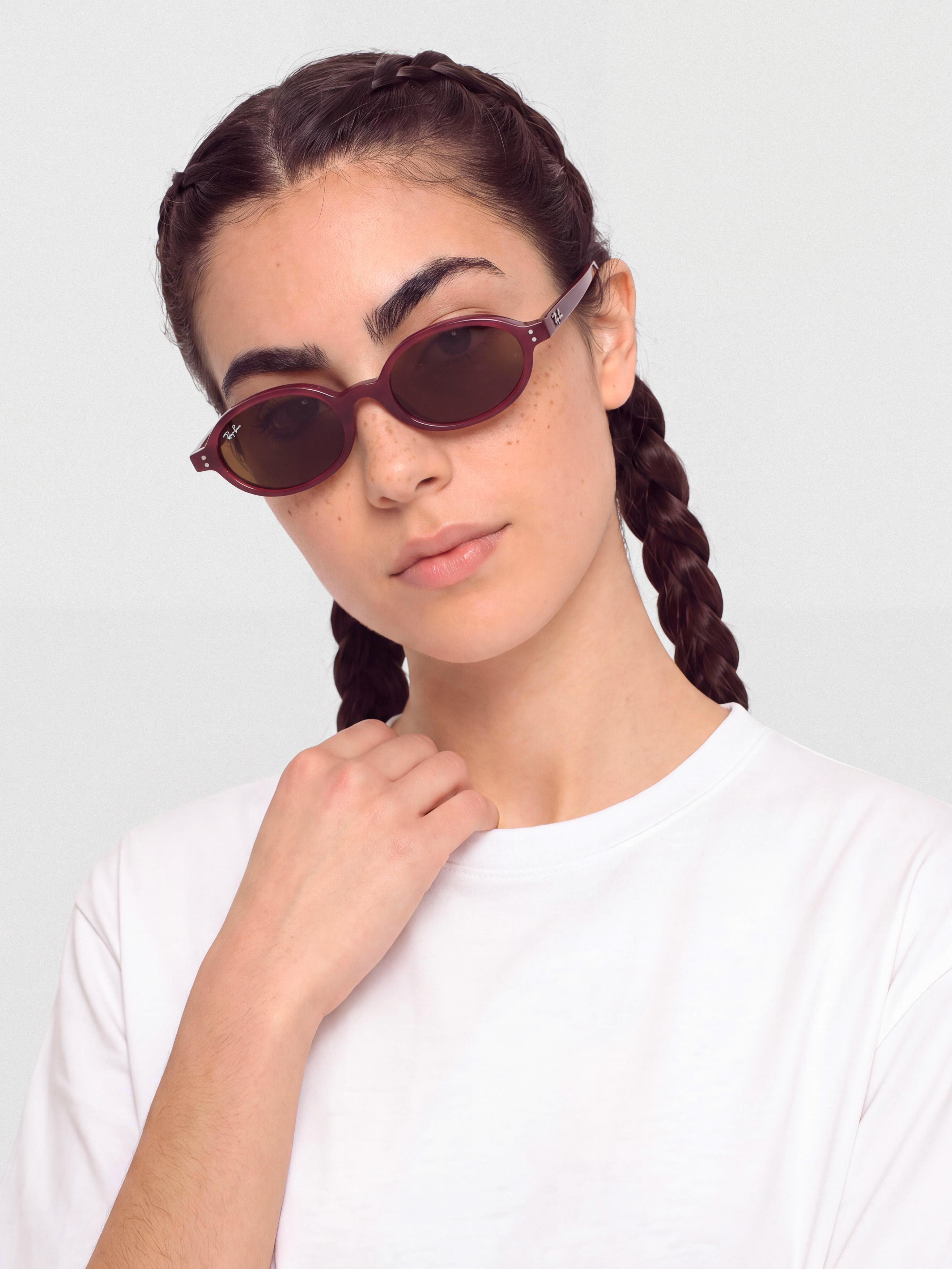 Ray-Ban Khal Napszemüvegek (polerowany purple hawana/ciemnobrown)
