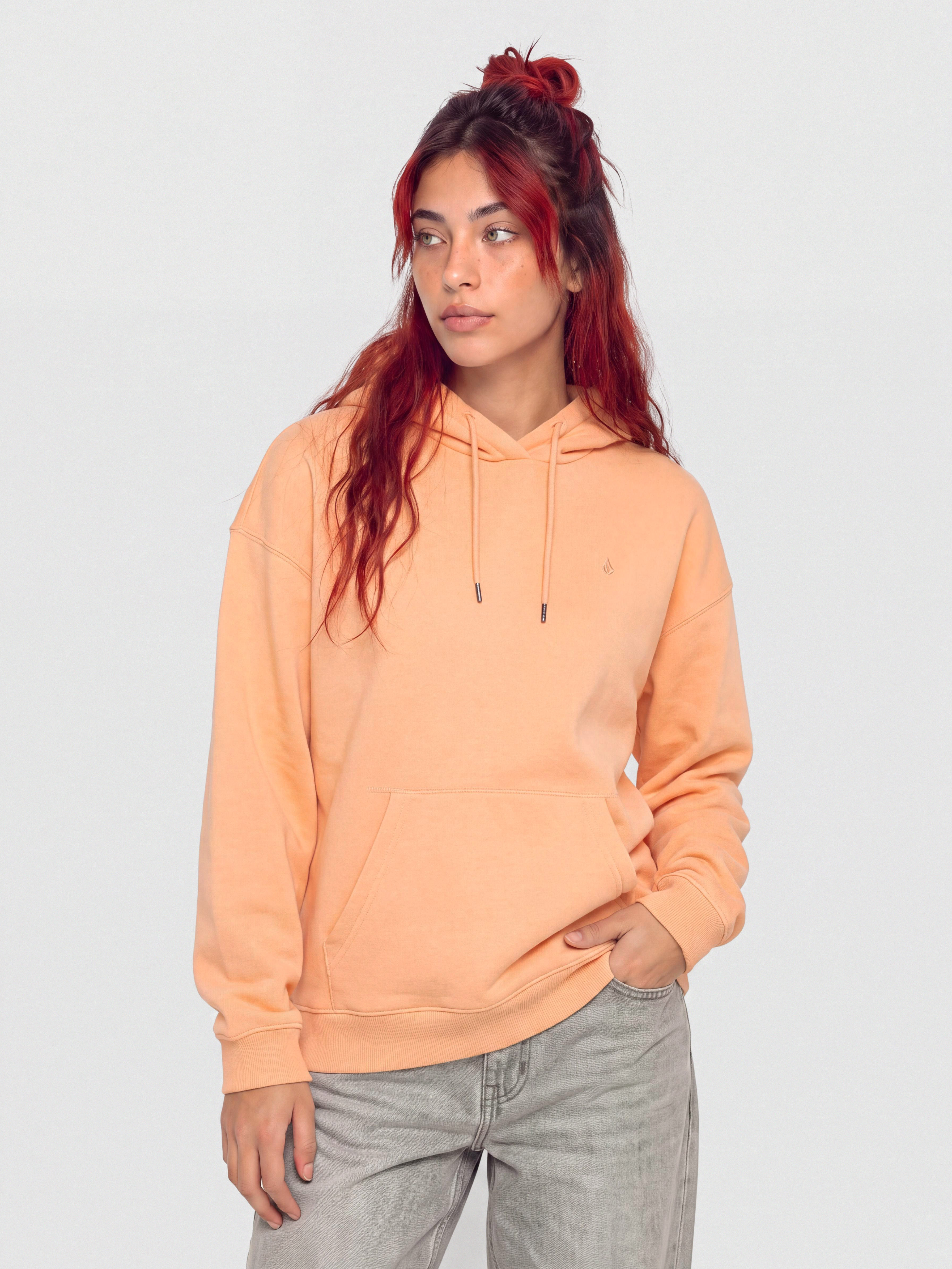 Volcom Stone Heart Up HD Kapucnis pulóver Wmn (pale peach)