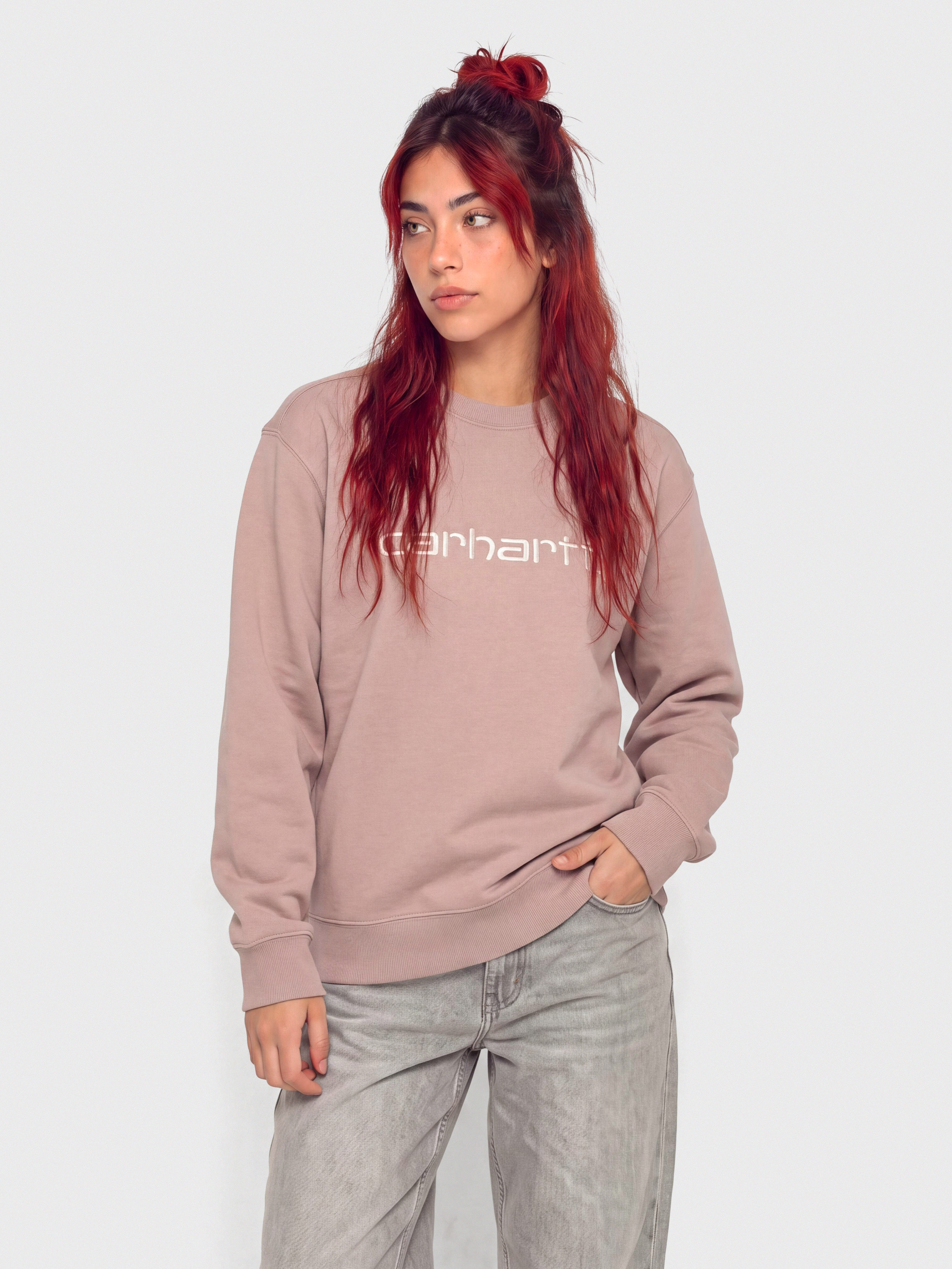 Pulóver Carhartt WIP Carhartt Wmn (gentle pink/cinnerus)