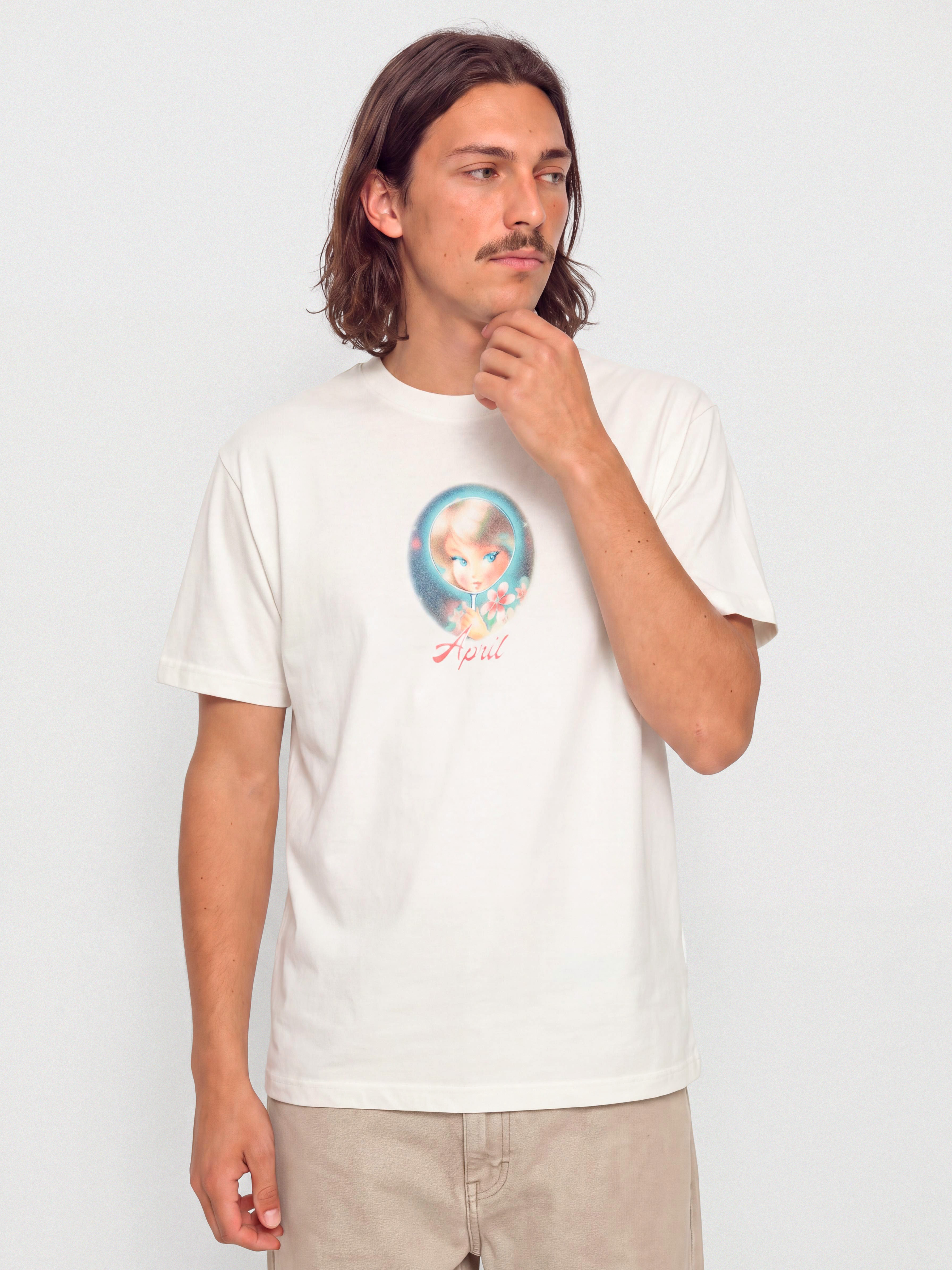Póló April Skateboards Vanity (white)