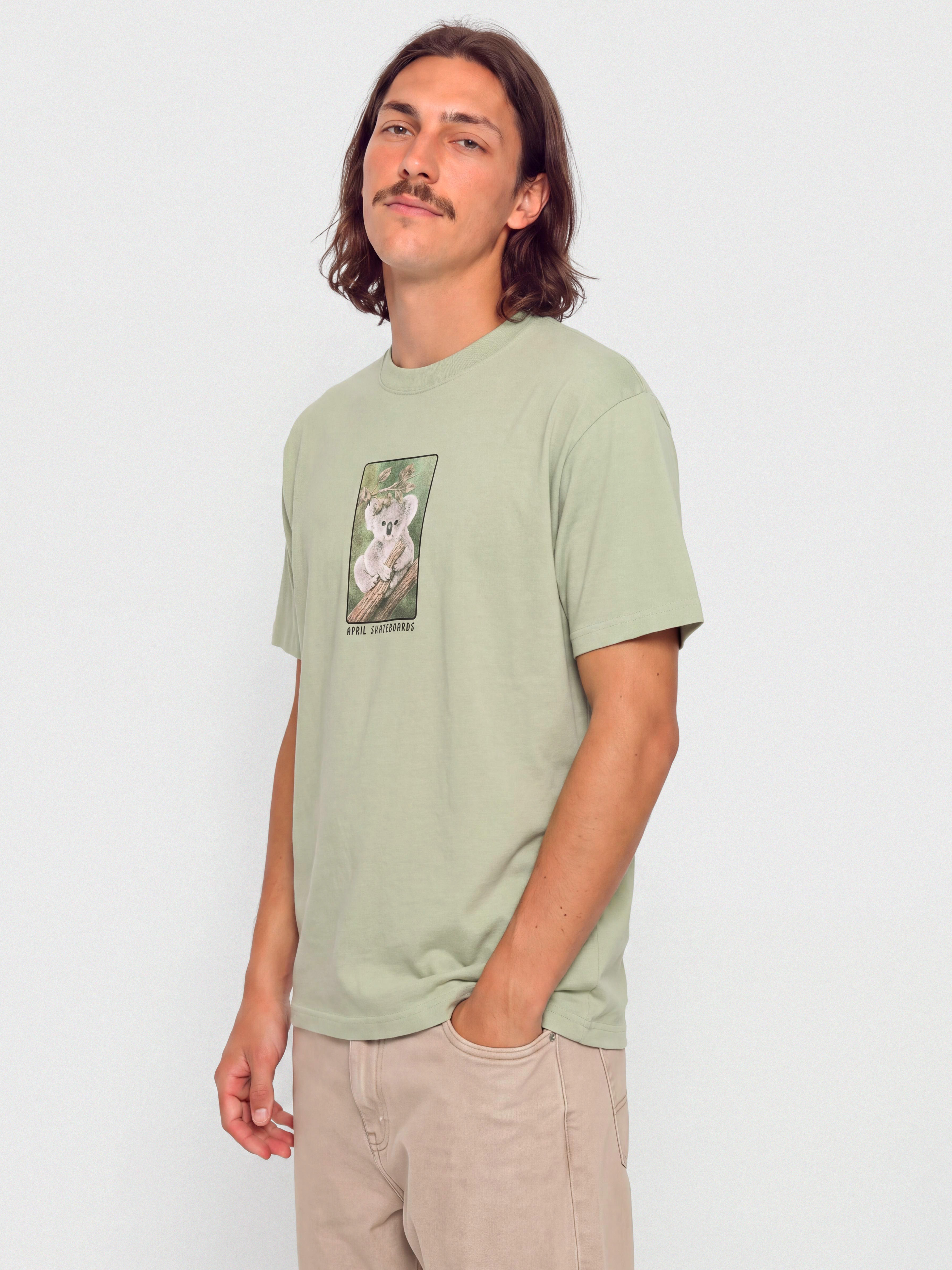 April Skateboards Marsupial Póló (sage)
