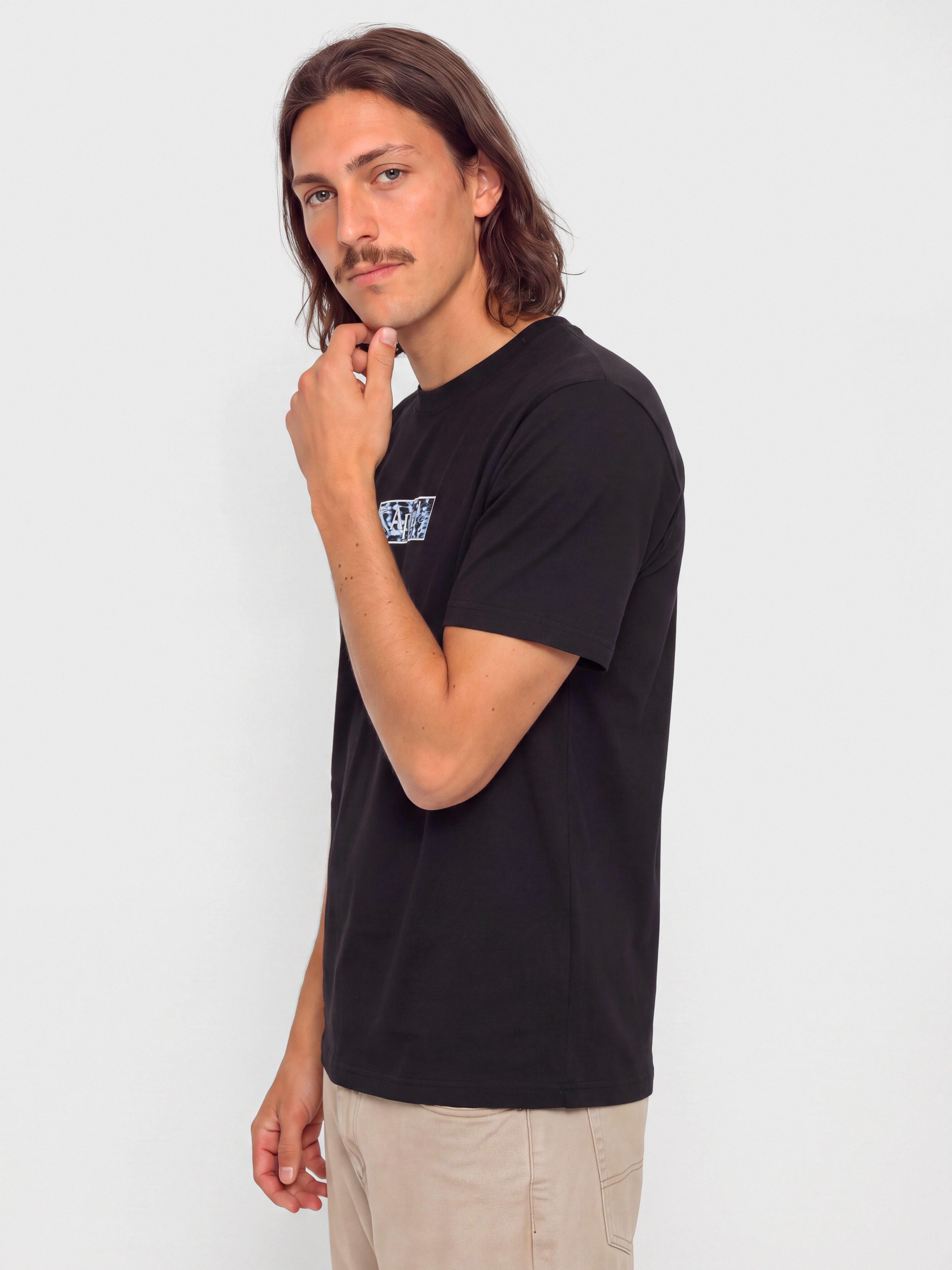 Póló April Skateboards Liquid (black)