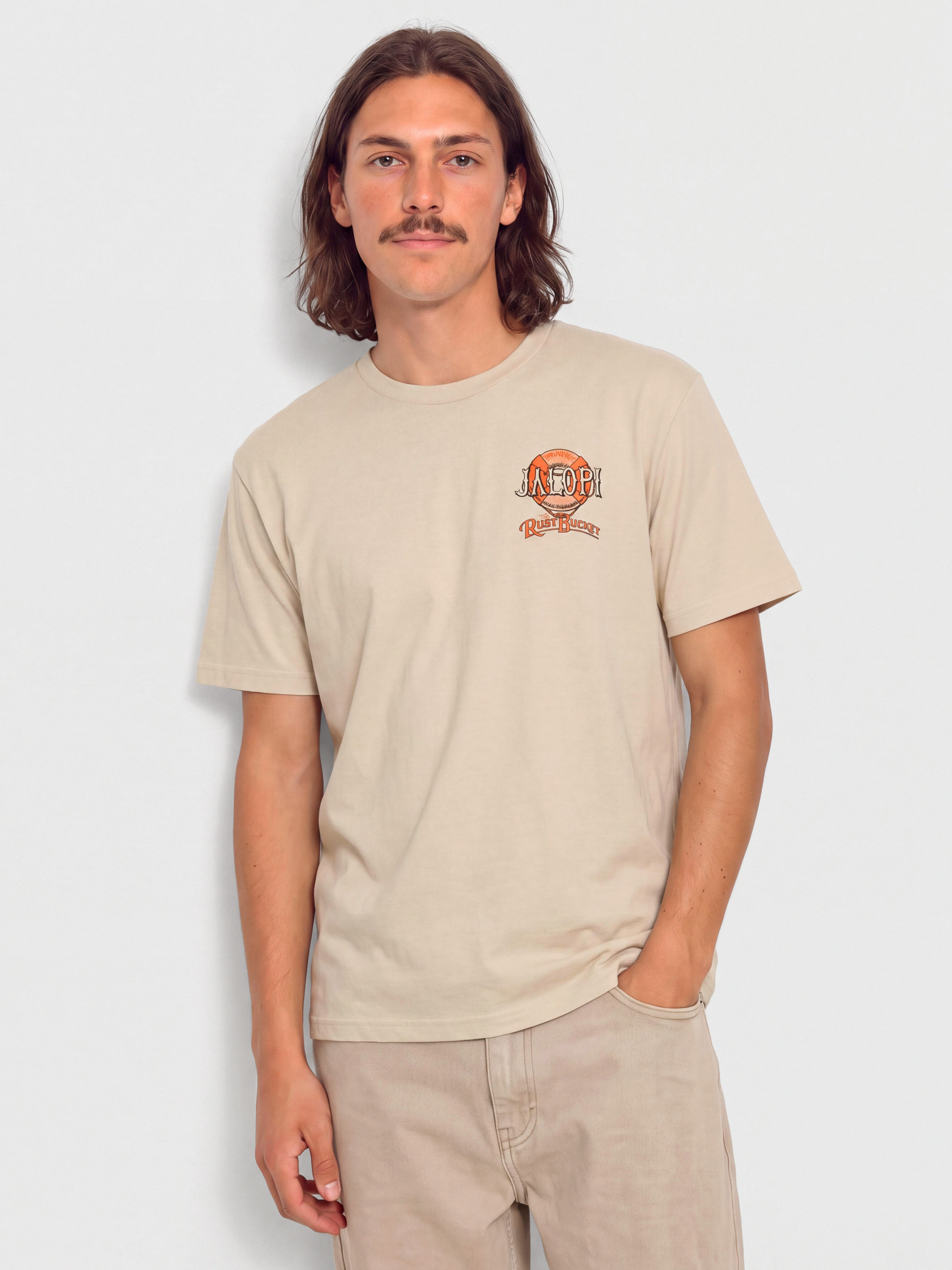 Póló Antihero The Rustbucket (heather bone w/multi color prints)