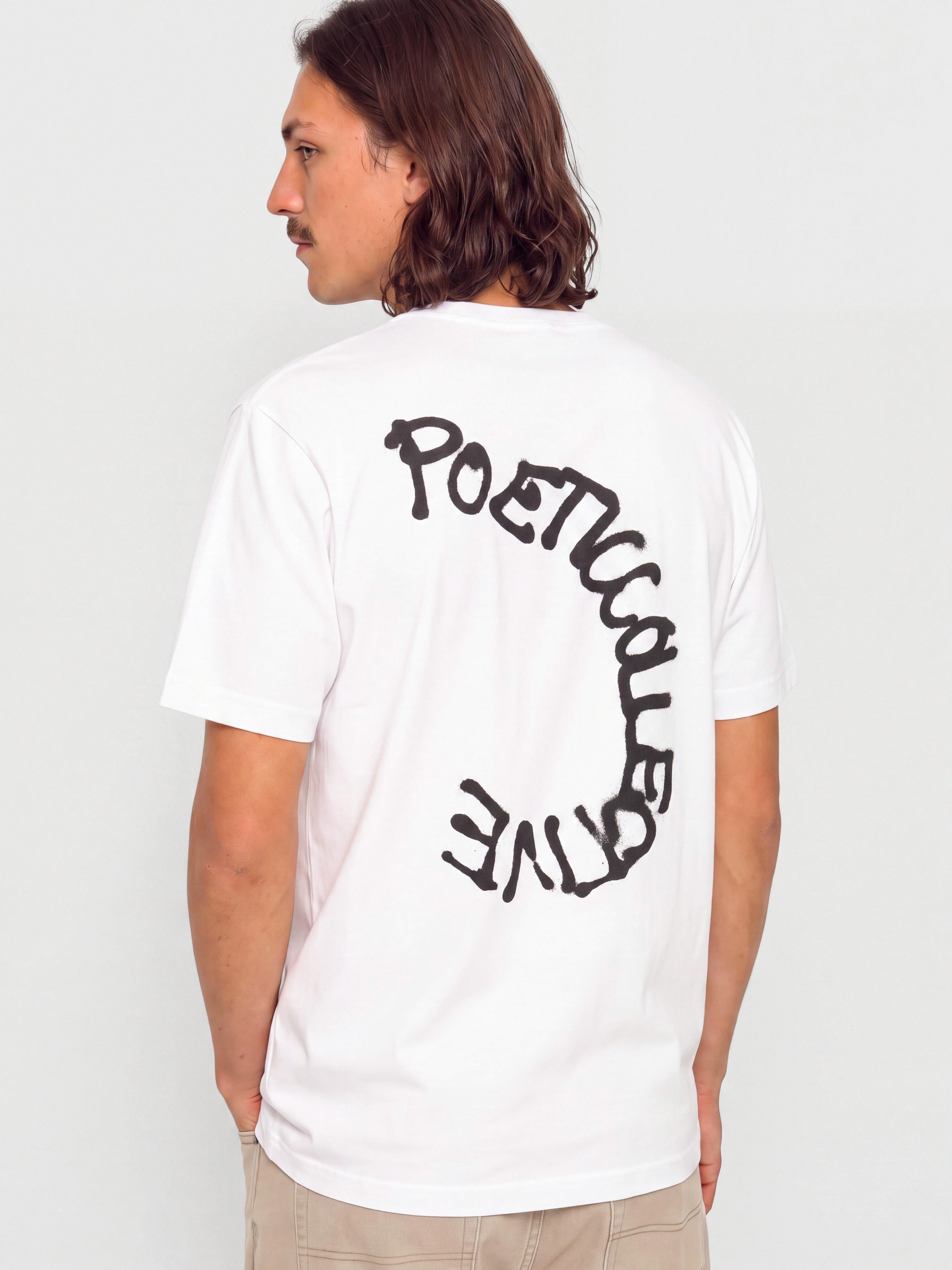 Póló Poetic Collective Spray (white)