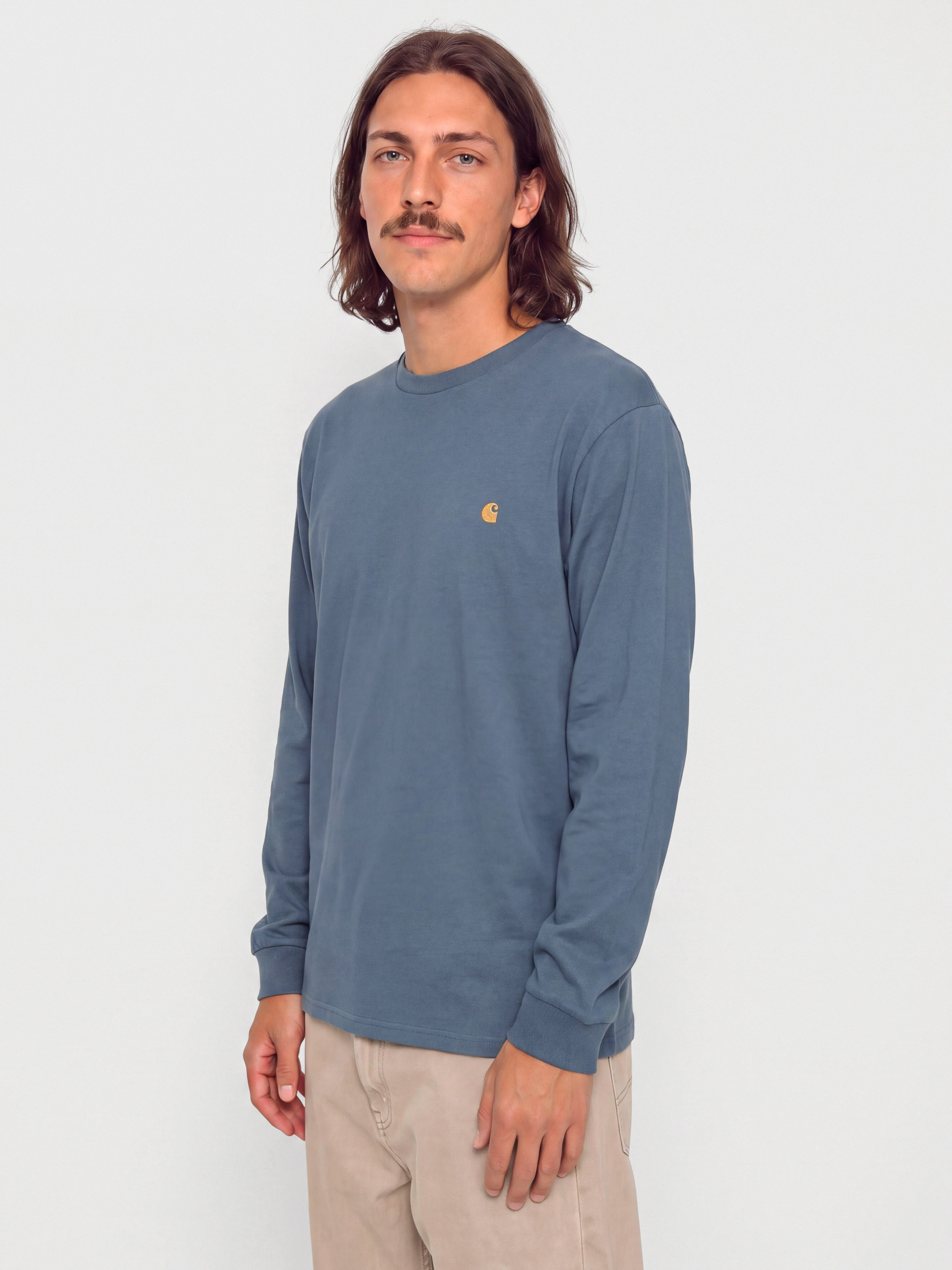 Carhartt WIP Chase Hosszú ujjú felső (icesheet/gold)