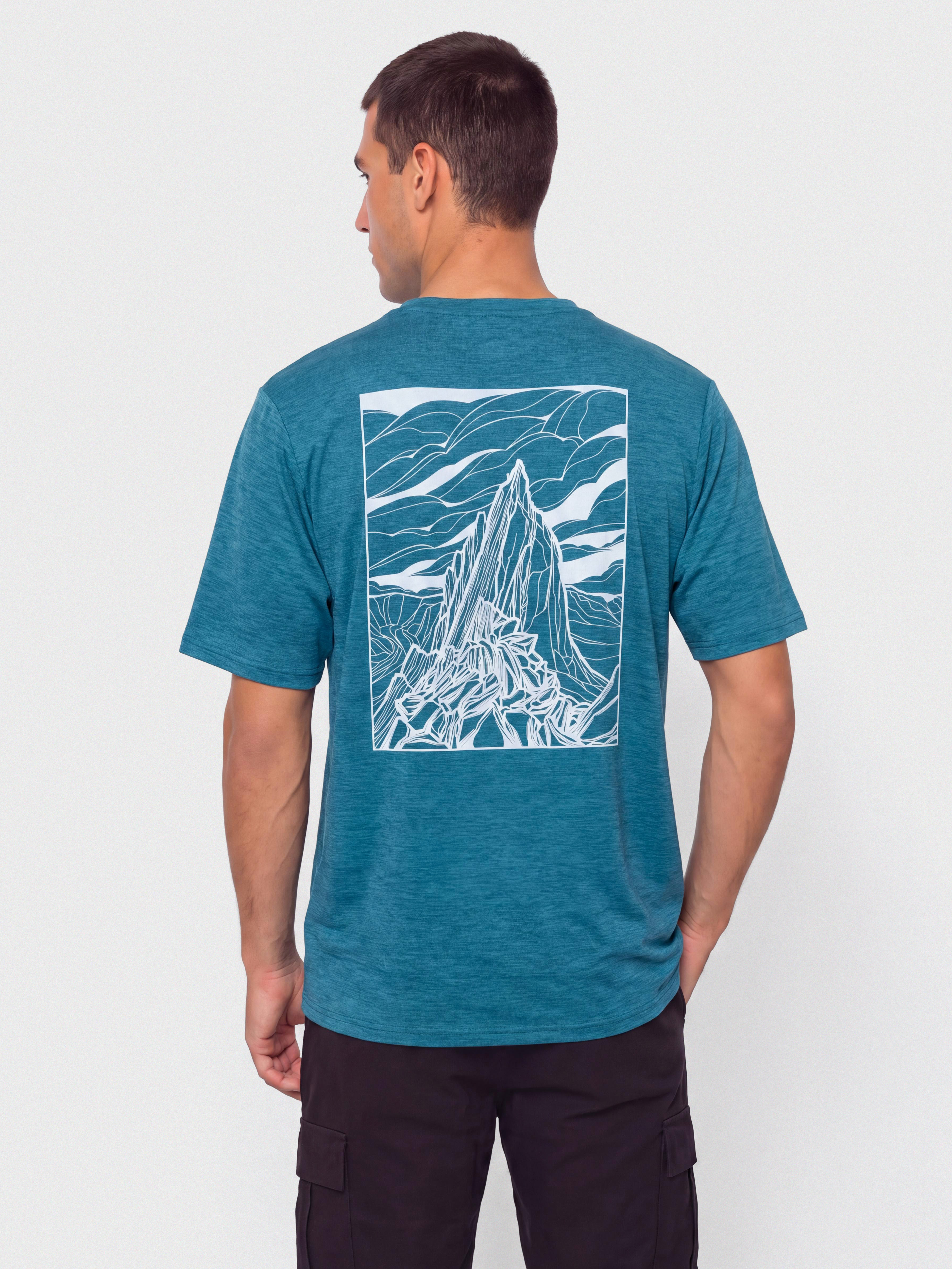 Patagonia Cap Cool Daily Cloud Crag Póló (glacial blue light glacial blue x dye)