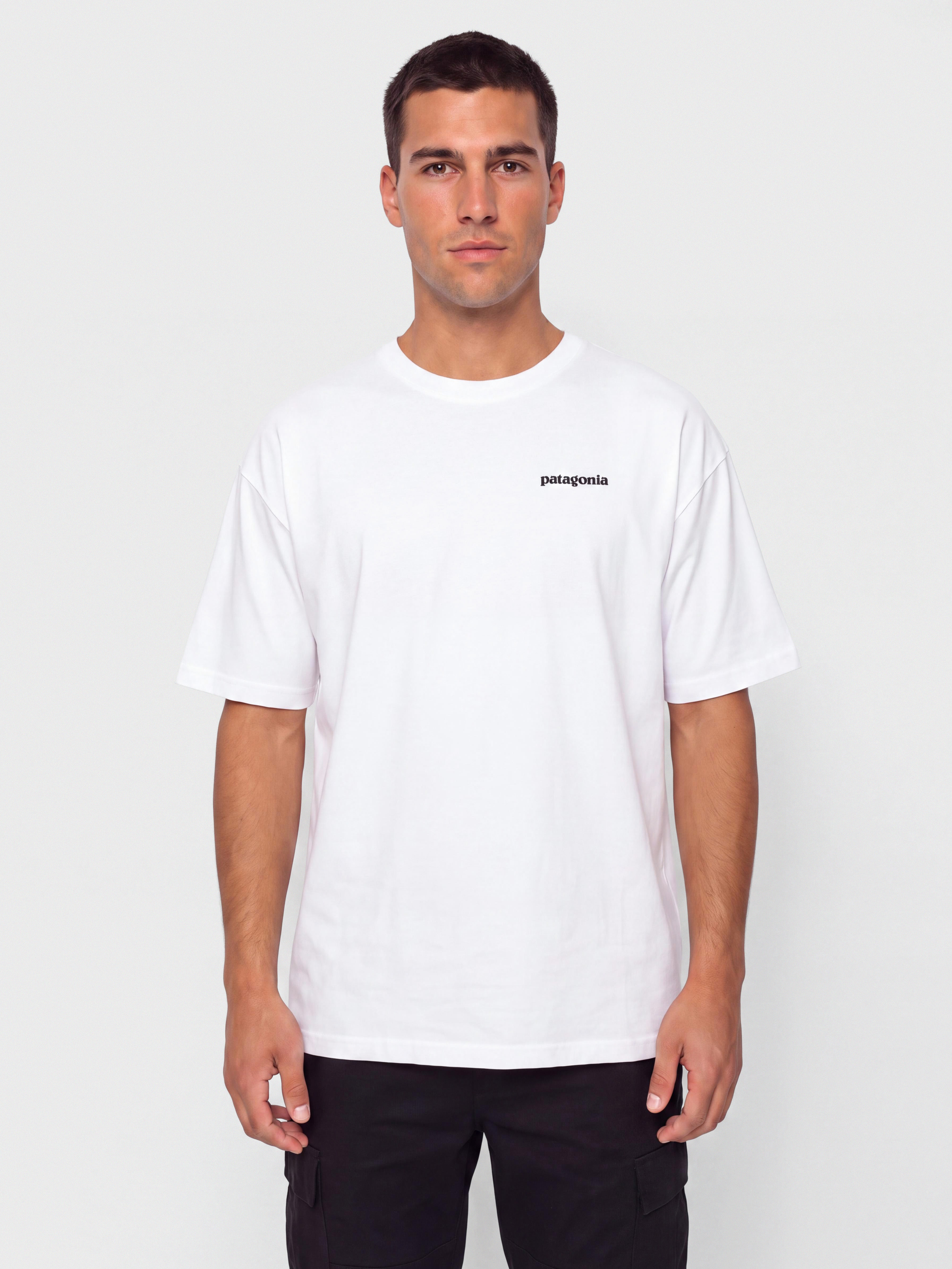 Patagonia P6 Logo Responsibili Ujjatlan felsu0151 (white)