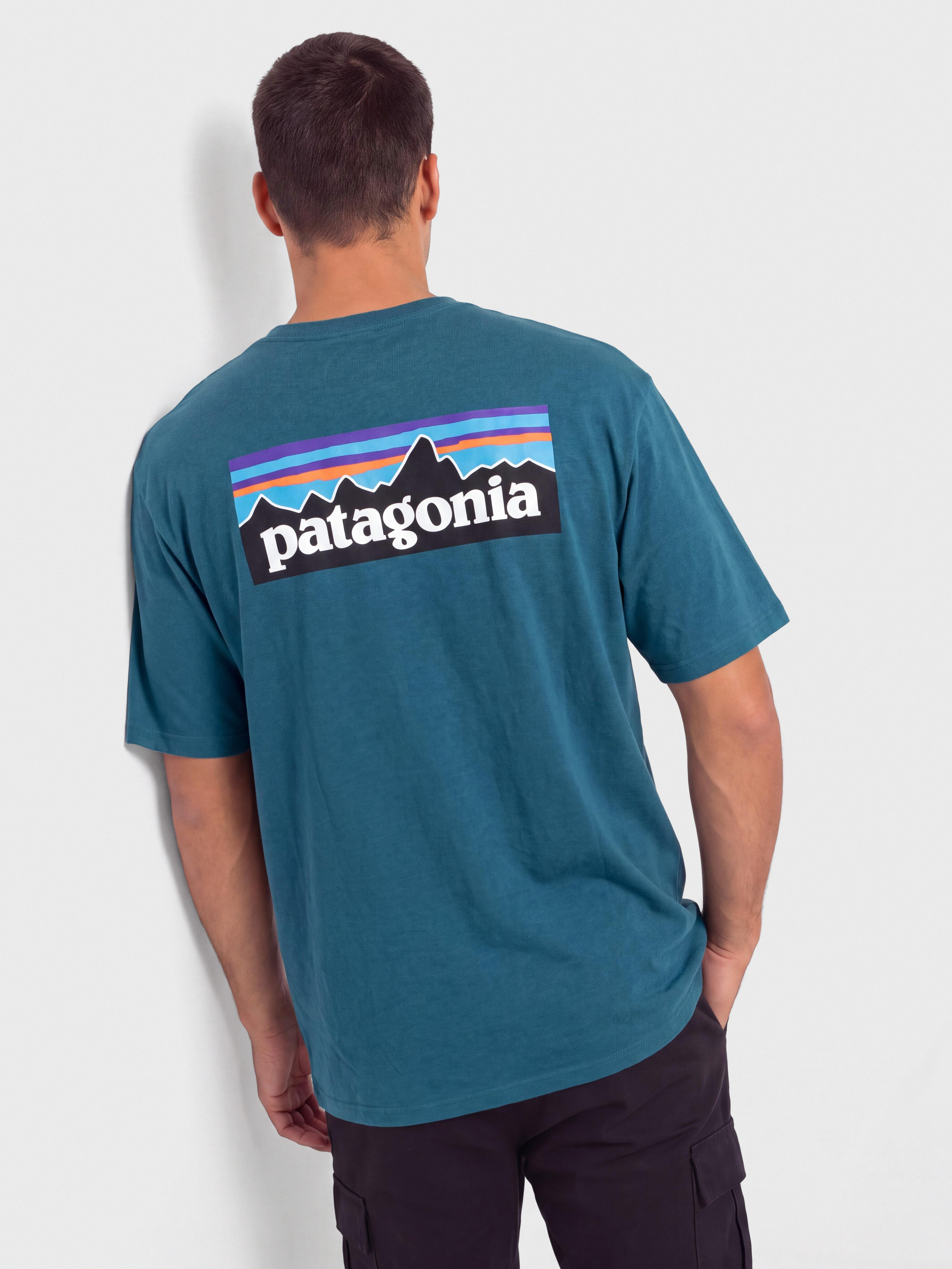 Patagonia P 6 Logo Responsibili Póló (glacial blue)