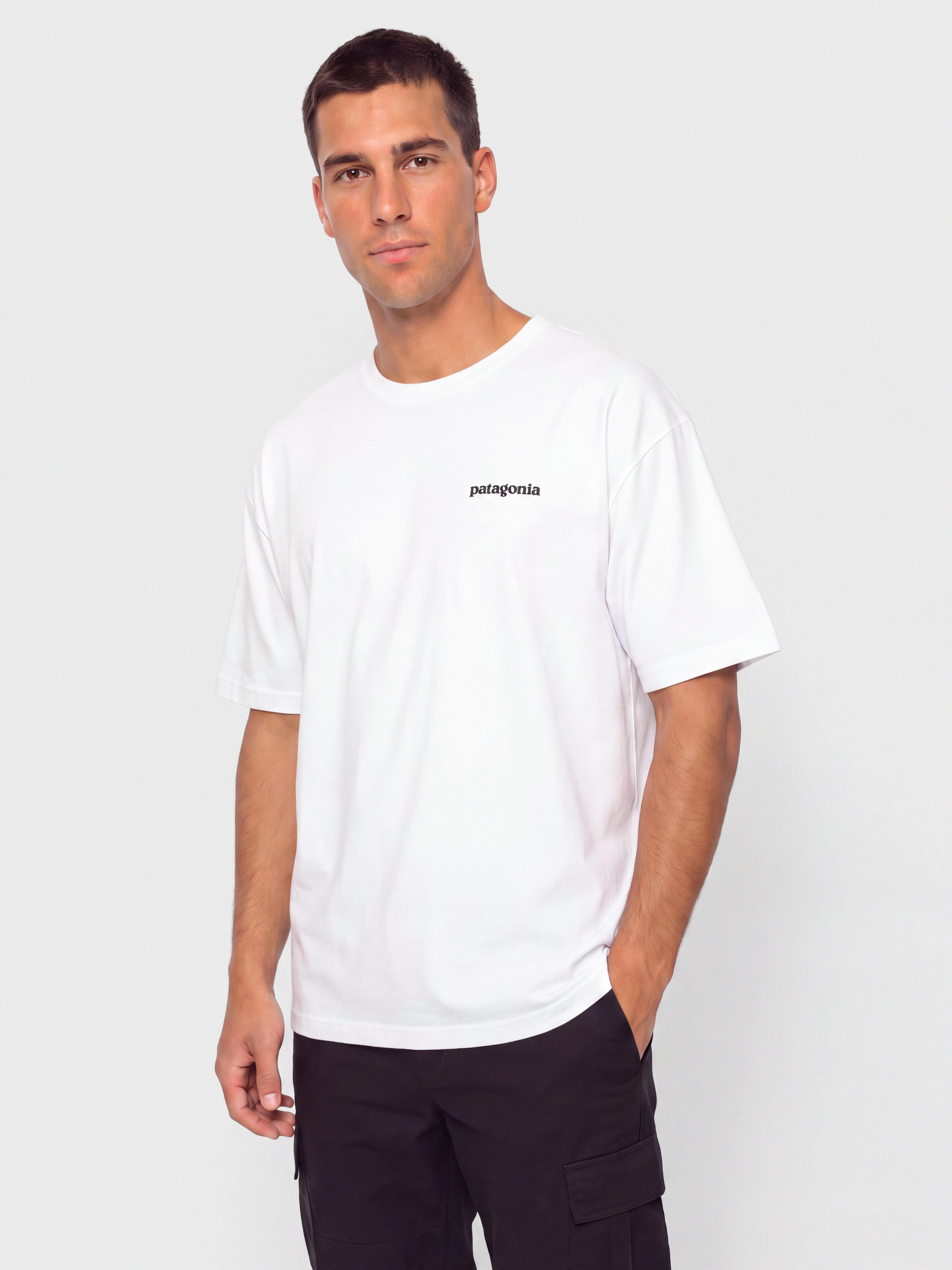 Patagonia P 6 Logo Responsibili Póló (fiber white)