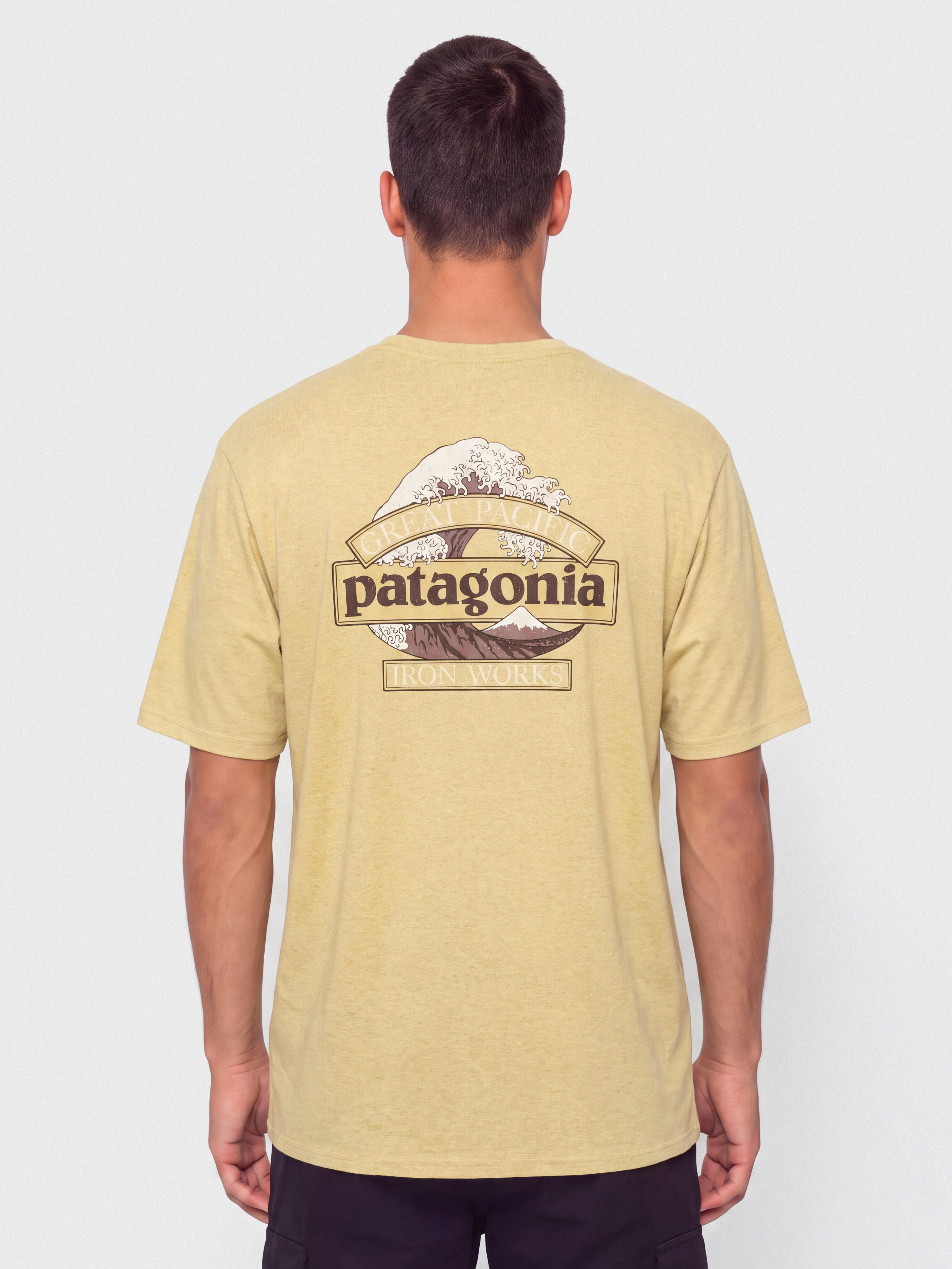 Patagonia Great Waves Responsibili Póló (lynx tan)