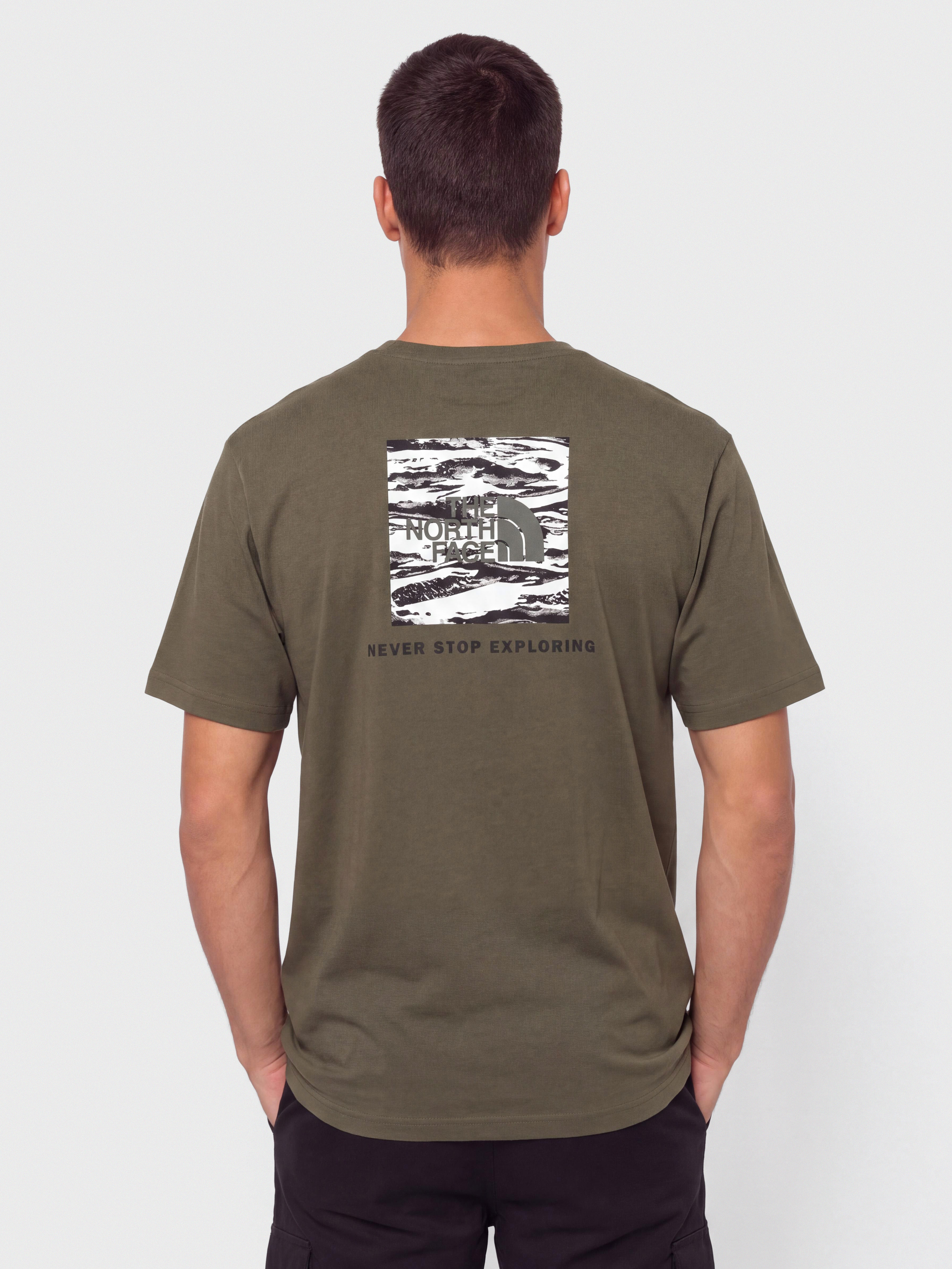 The North Face Box Nse Edge Of Light Infill Póló (new taupe green/tnf bla)