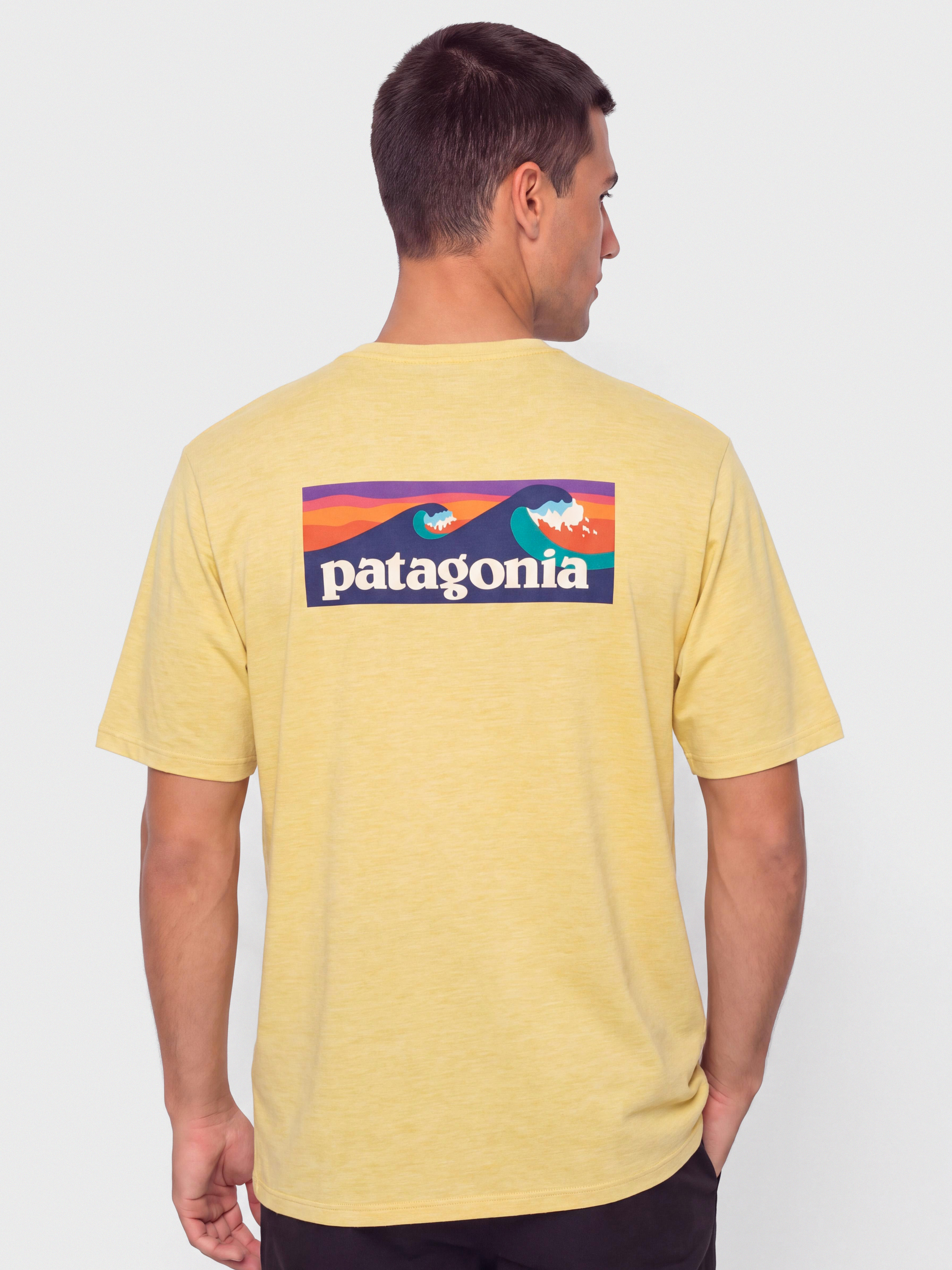 Patagonia Cap Cool Daily Boardshort Logo Póló (limestone yellow light limestone yellow x dye)