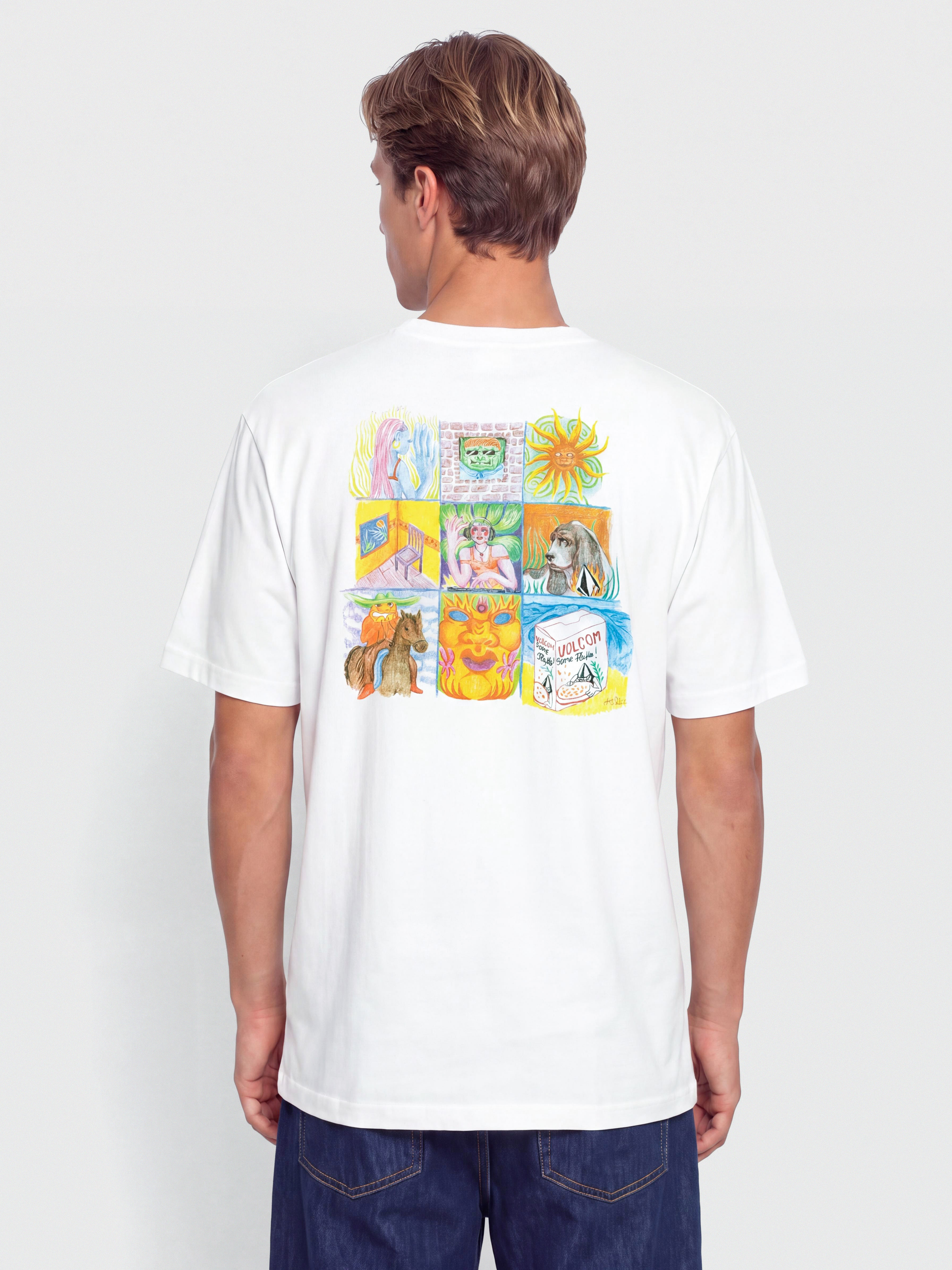 Volcom Double Fantasy Lse Póló (white)