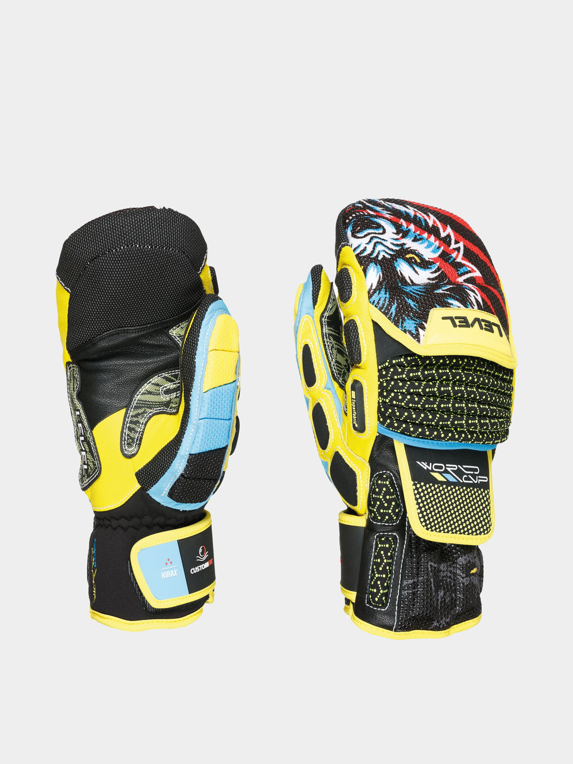Kesztyű Level Worldcup Cf Mitt (yellow blue)