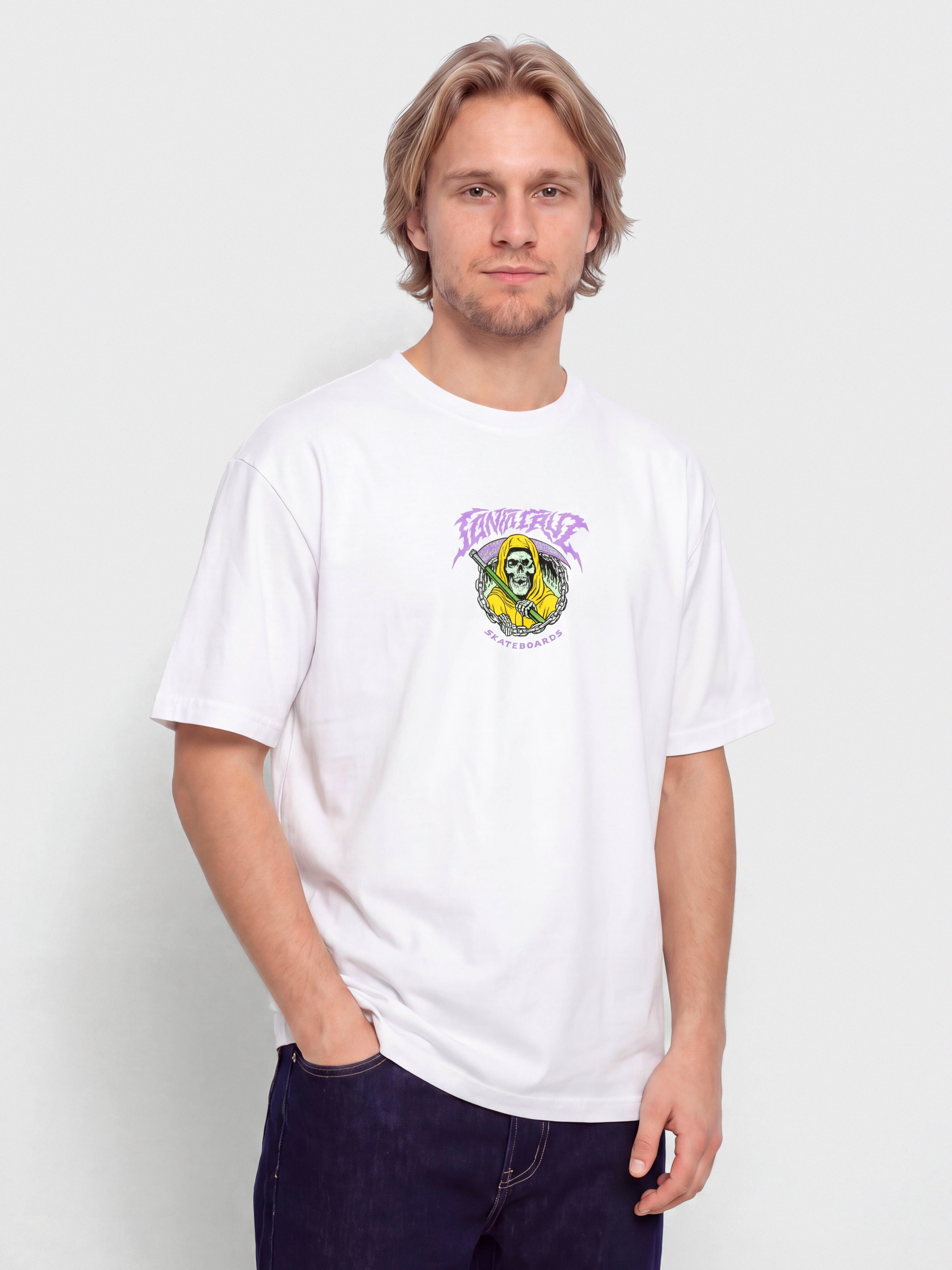 Santa Cruz Out Of Time Front Póló (white)