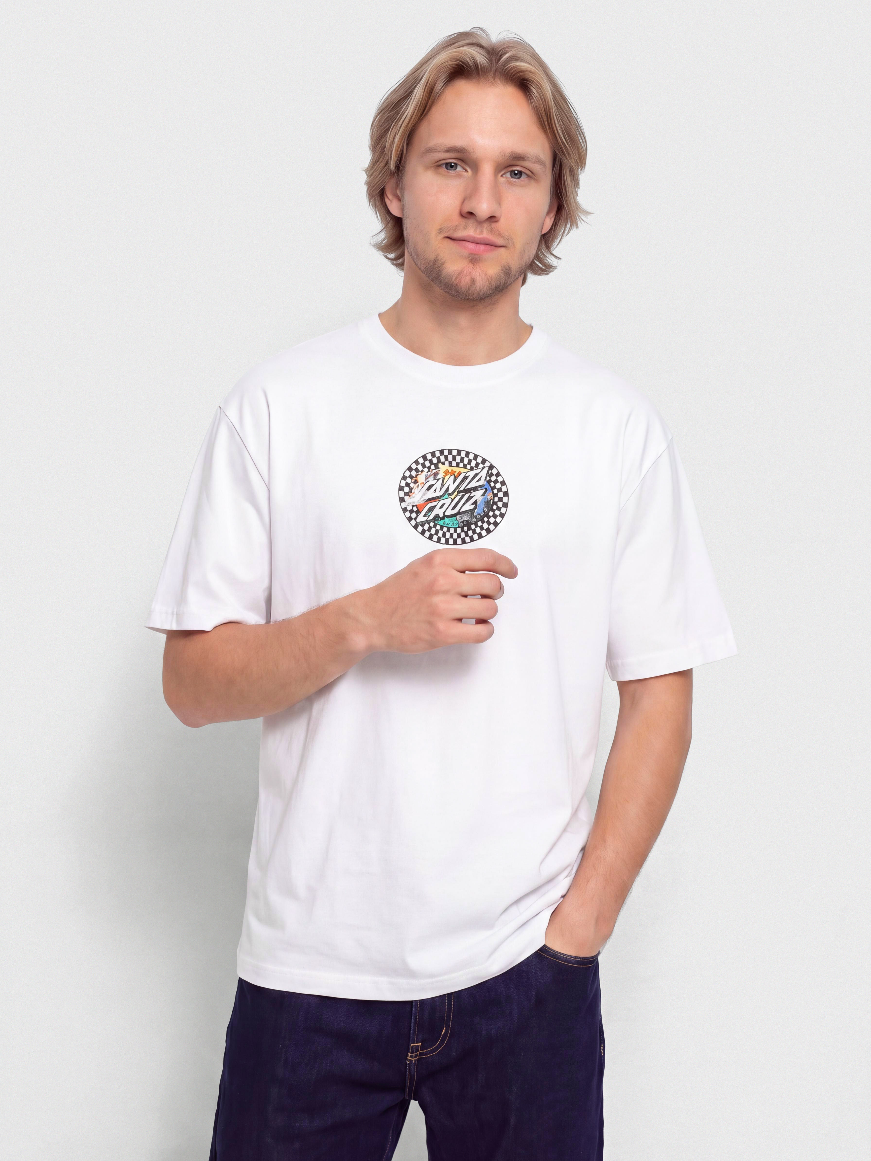Santa Cruz Collage Oval Dot Póló (white)