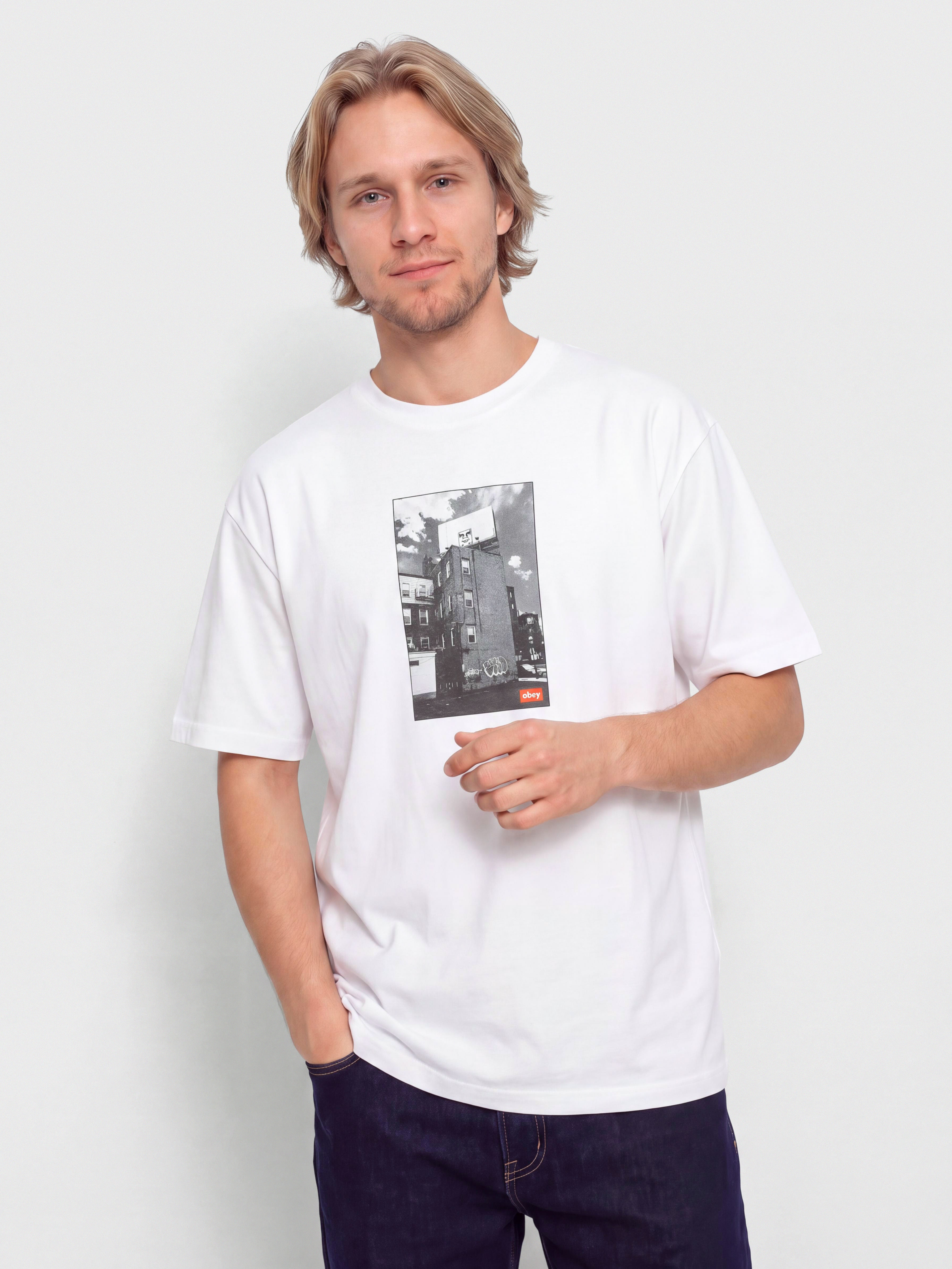 OBEY Boston Billboard Pu00f3lu00f3 (white)