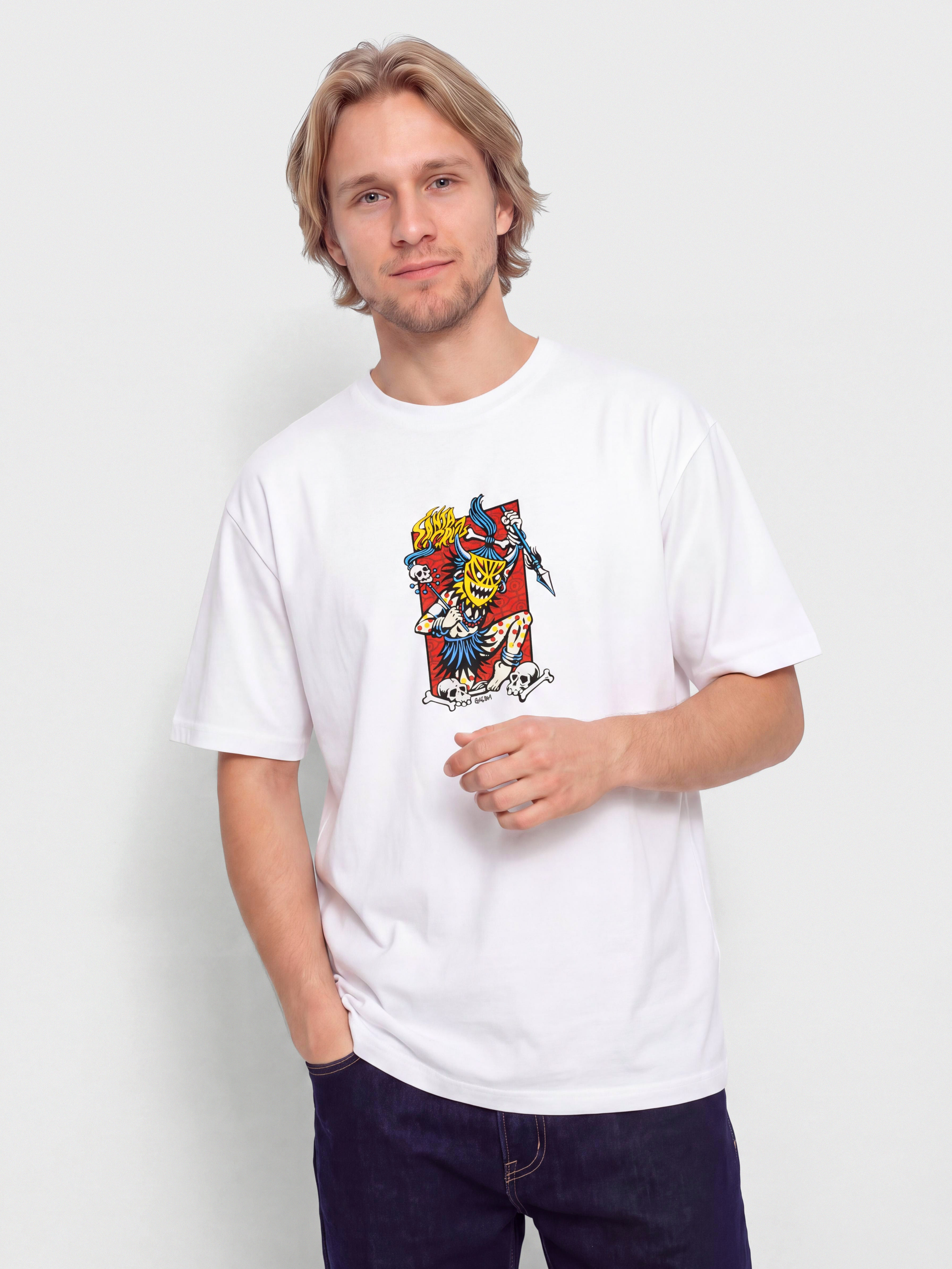 Póló Santa Cruz Salba Voodoo Frame Front (white)