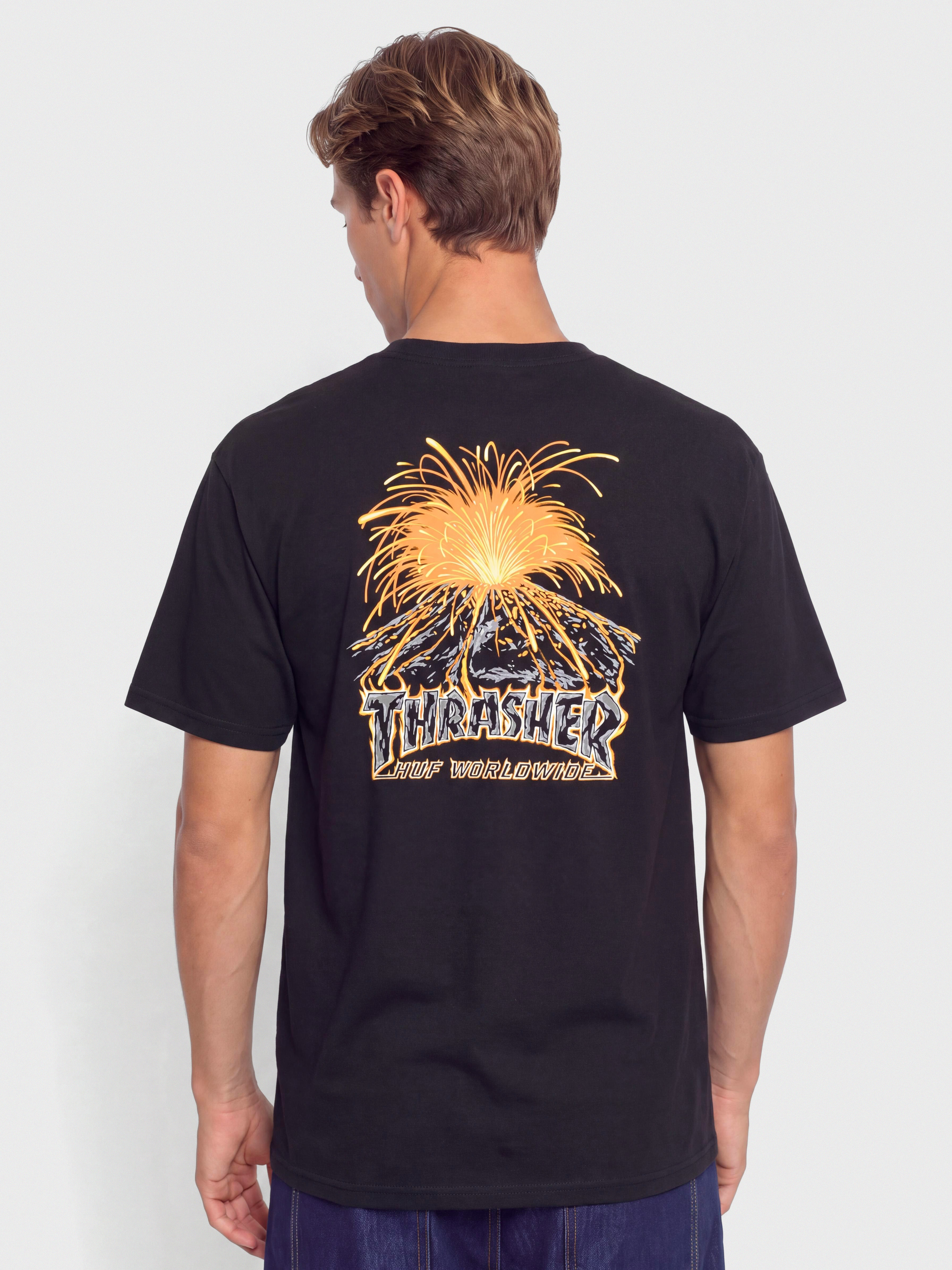 Póló HUF X Thrasher Meltdown